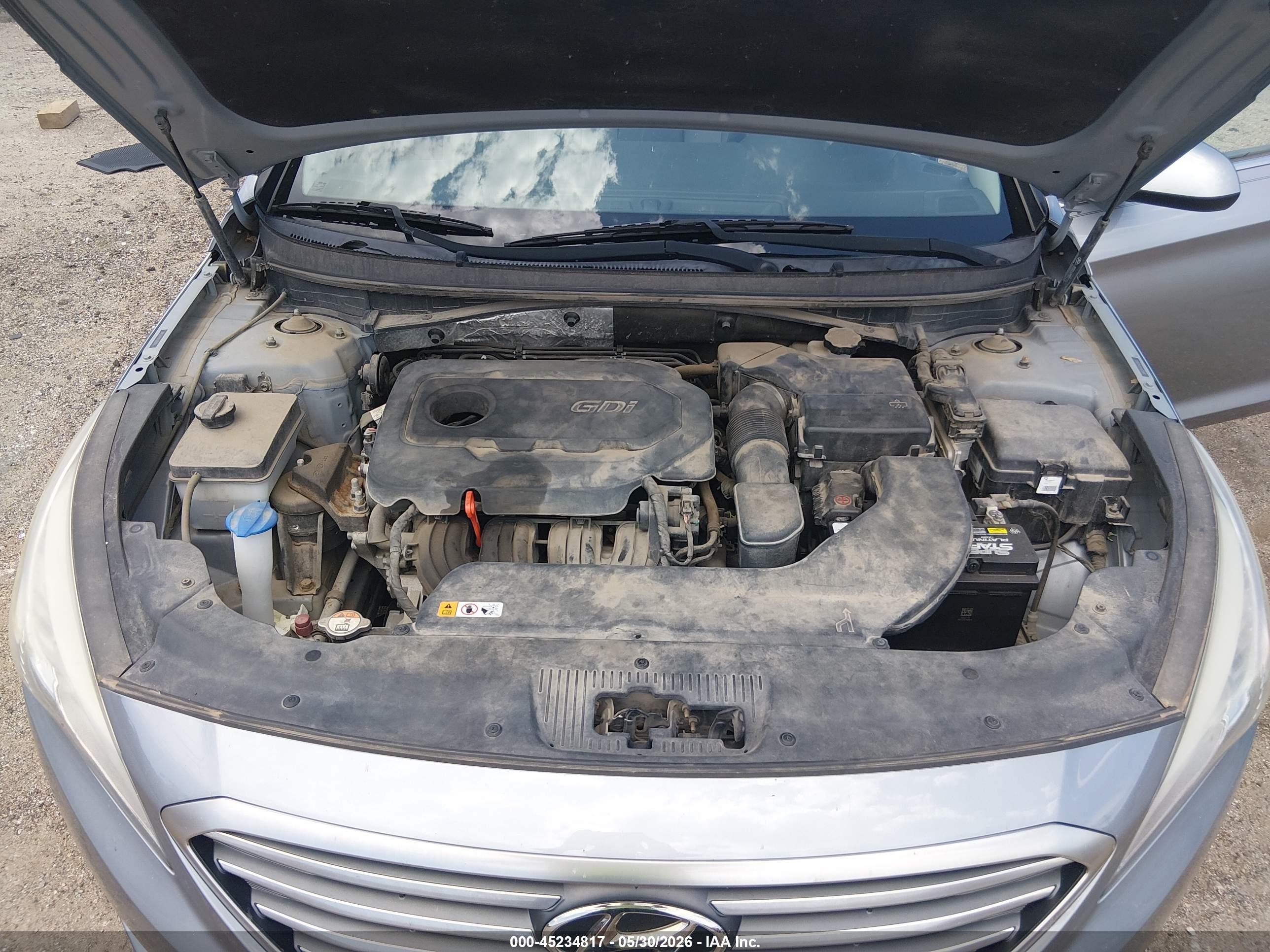 2015 Hyundai Sonata Se Silver vin: 5NPE24AF6FH025815