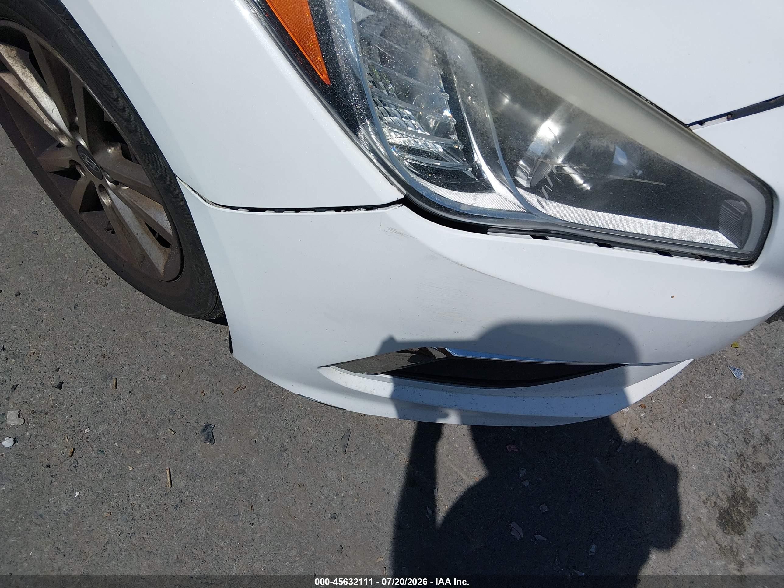 2015 Hyundai Sonata Se White vin: 5NPE24AF6FH075307