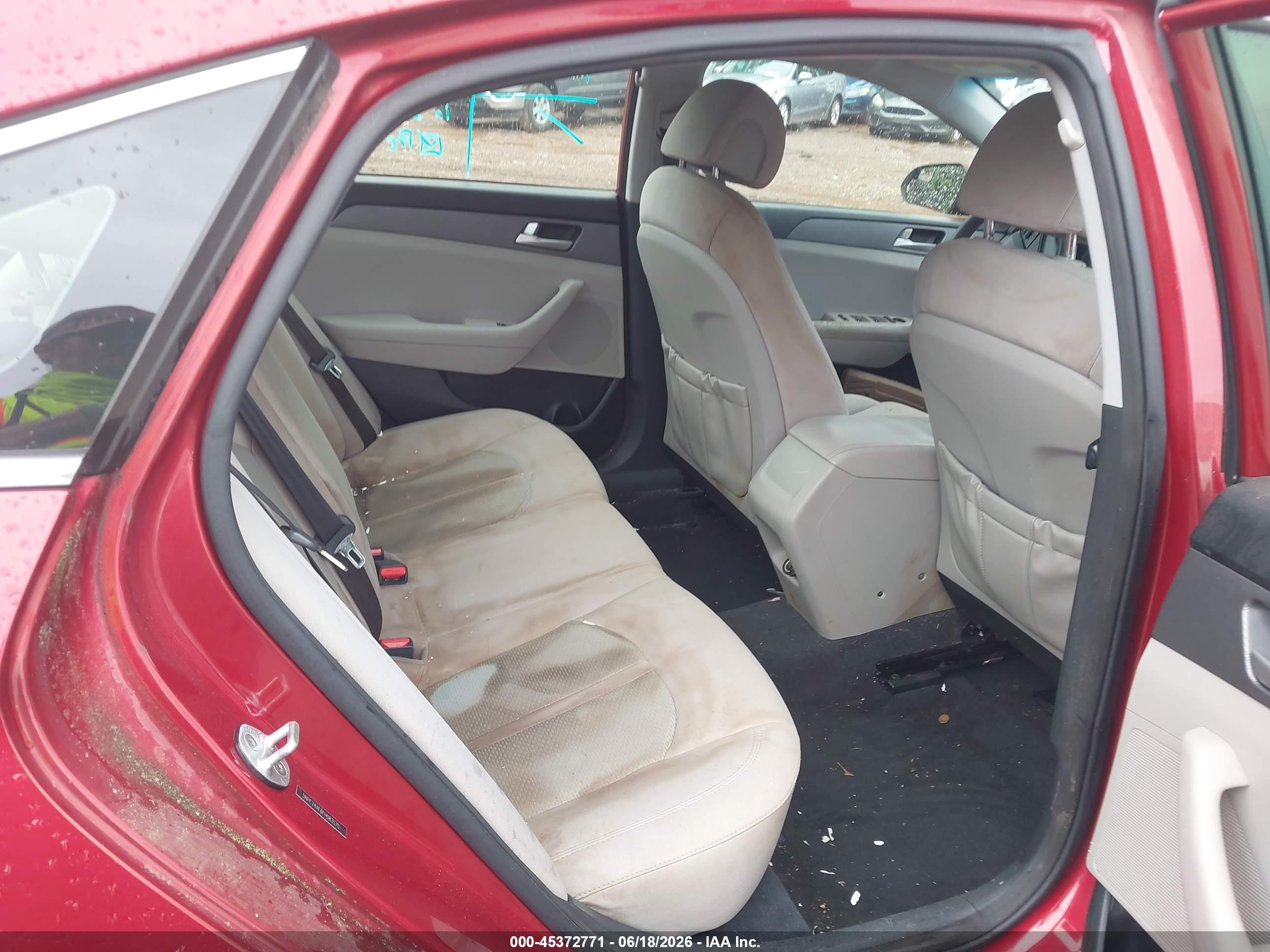 2015 Hyundai Sonata Se Красный vin: 5NPE24AF6FH083570