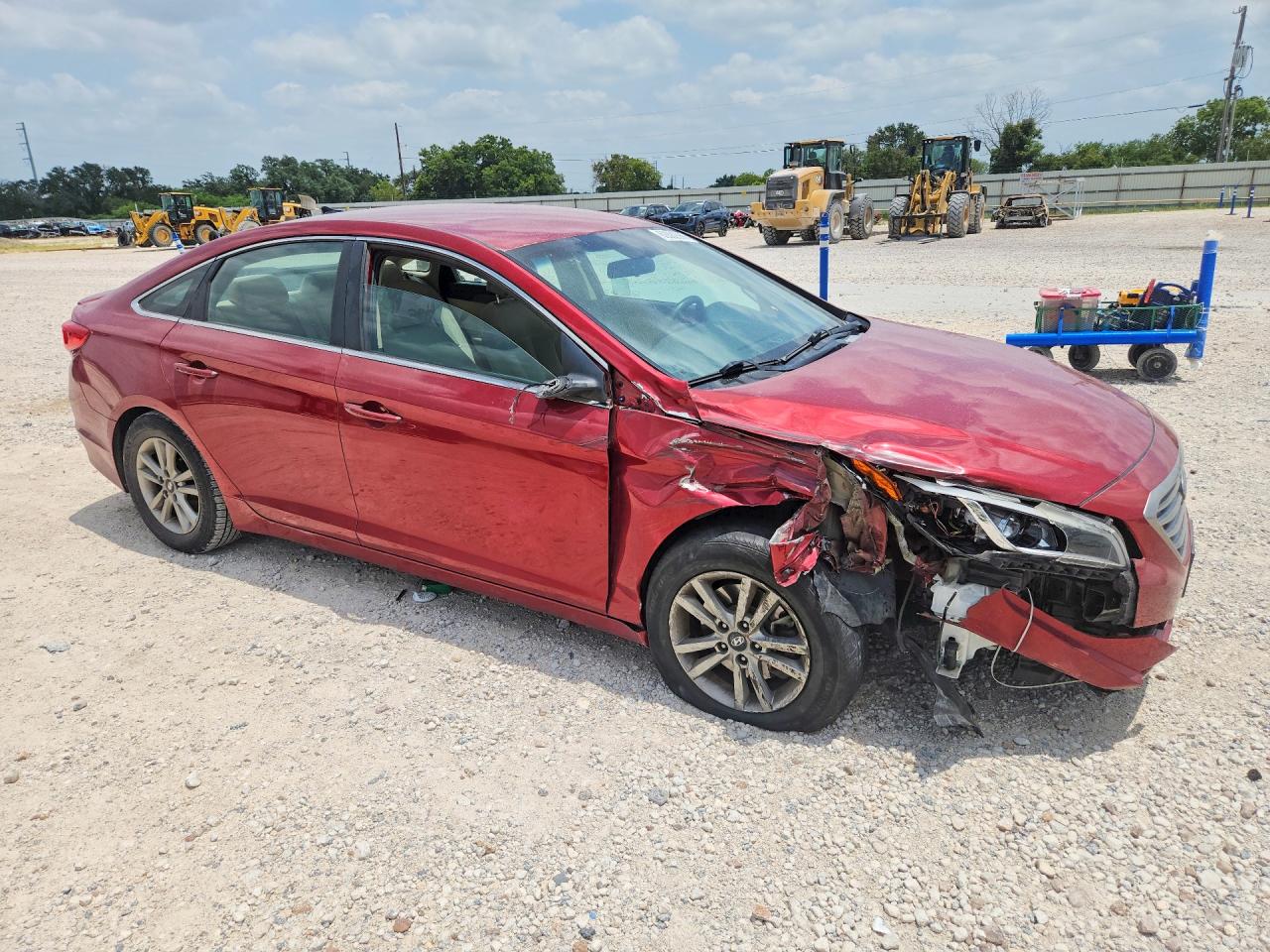 2015 Hyundai Sonata Se Red vin: 5NPE24AF6FH116132