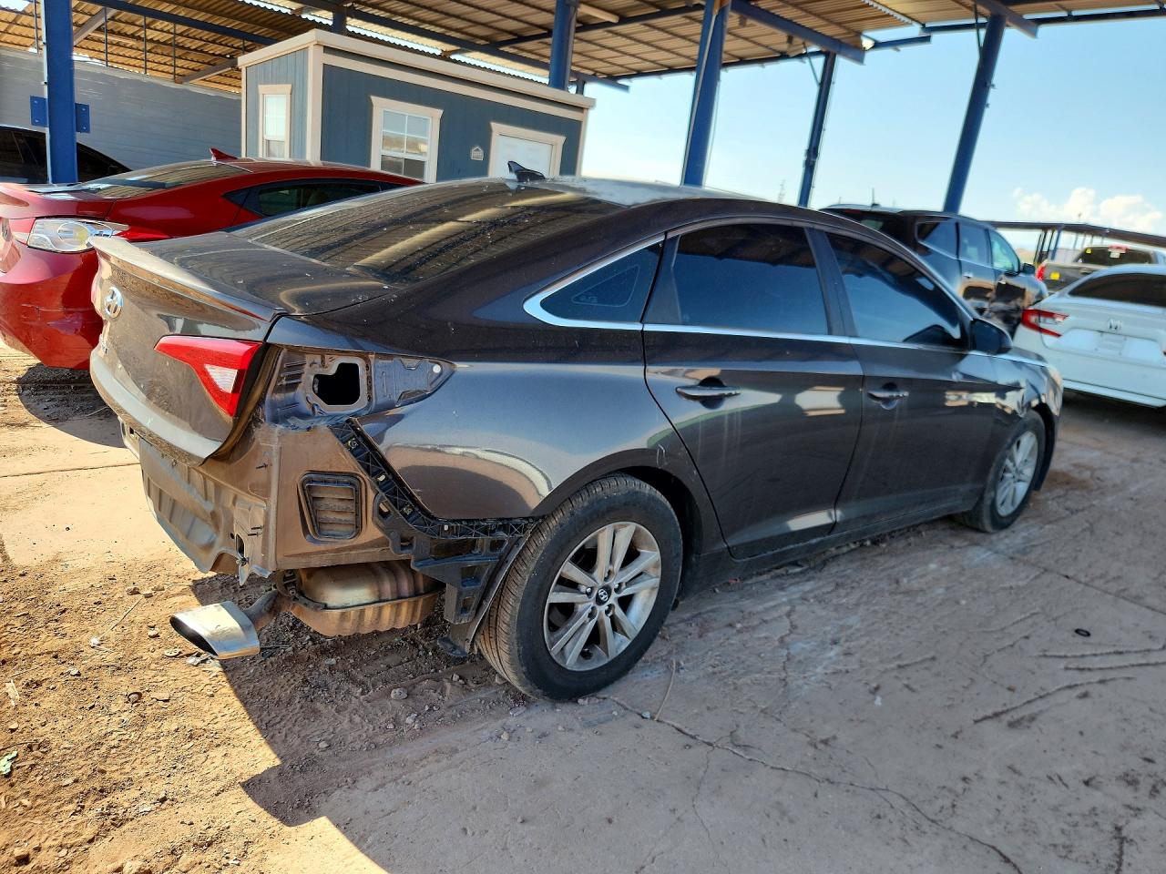2015 Hyundai Sonata Se Угольный vin: 5NPE24AF6FH117703