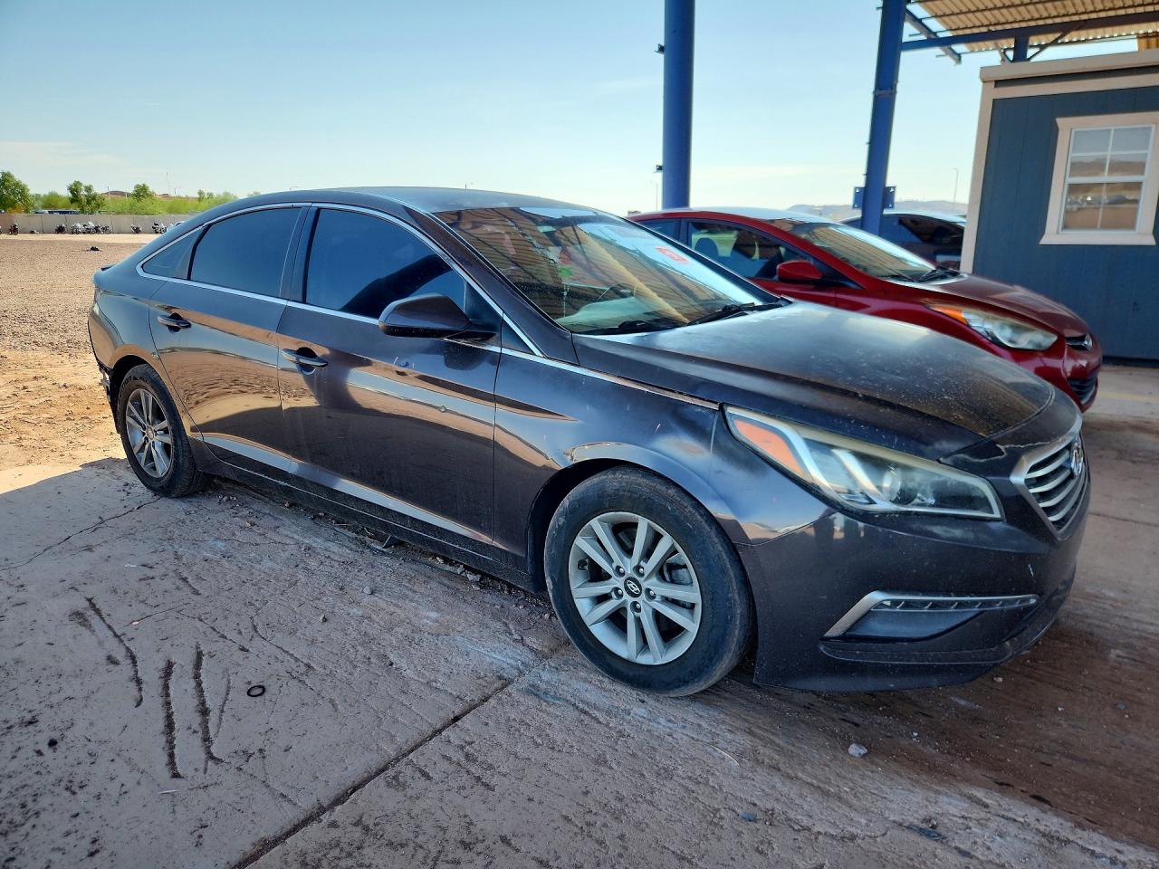 2015 Hyundai Sonata Se Угольный vin: 5NPE24AF6FH117703