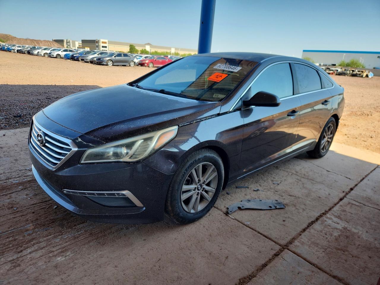 2015 Hyundai Sonata Se Угольный vin: 5NPE24AF6FH117703
