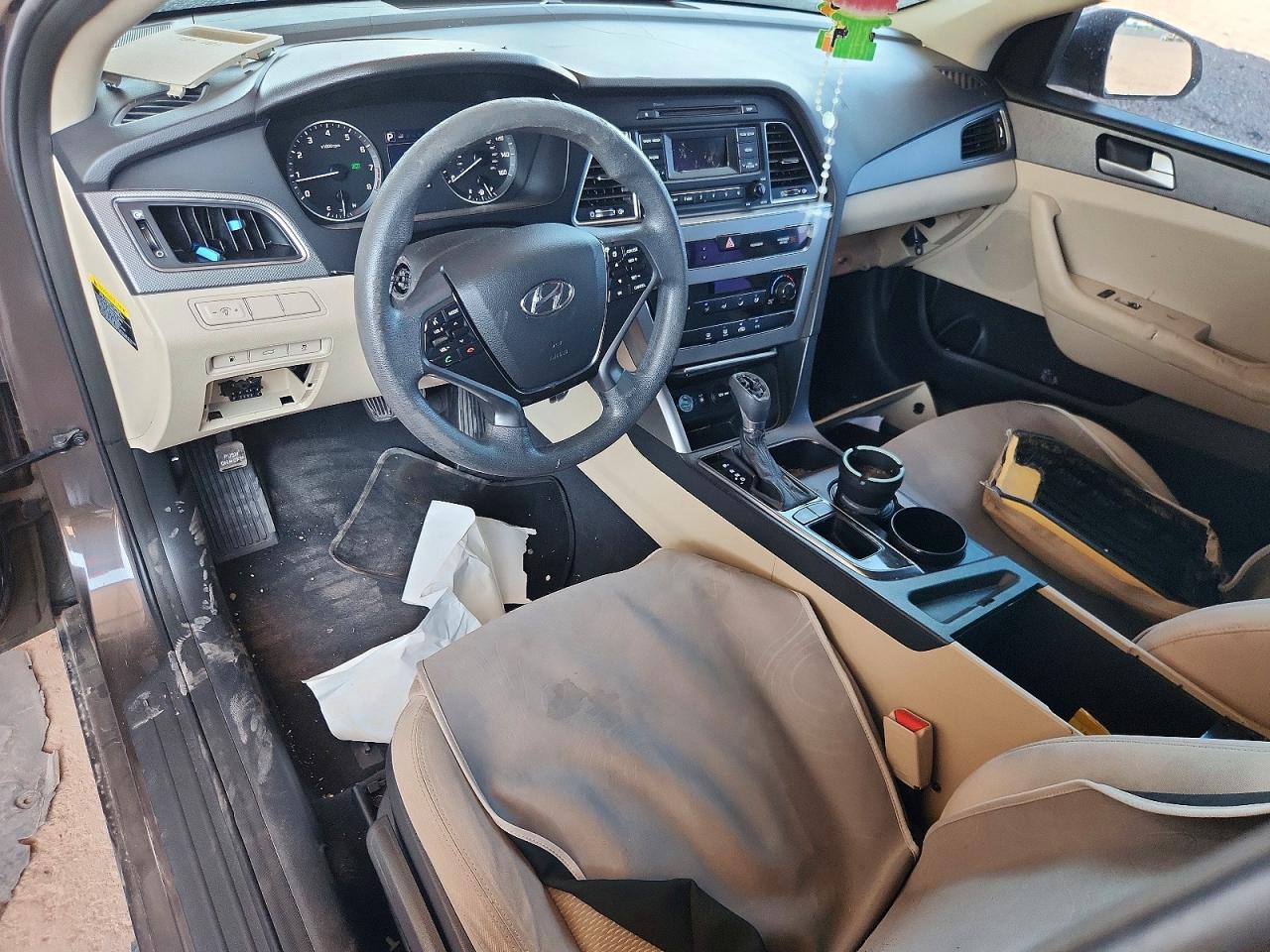 2015 Hyundai Sonata Se Угольный vin: 5NPE24AF6FH117703