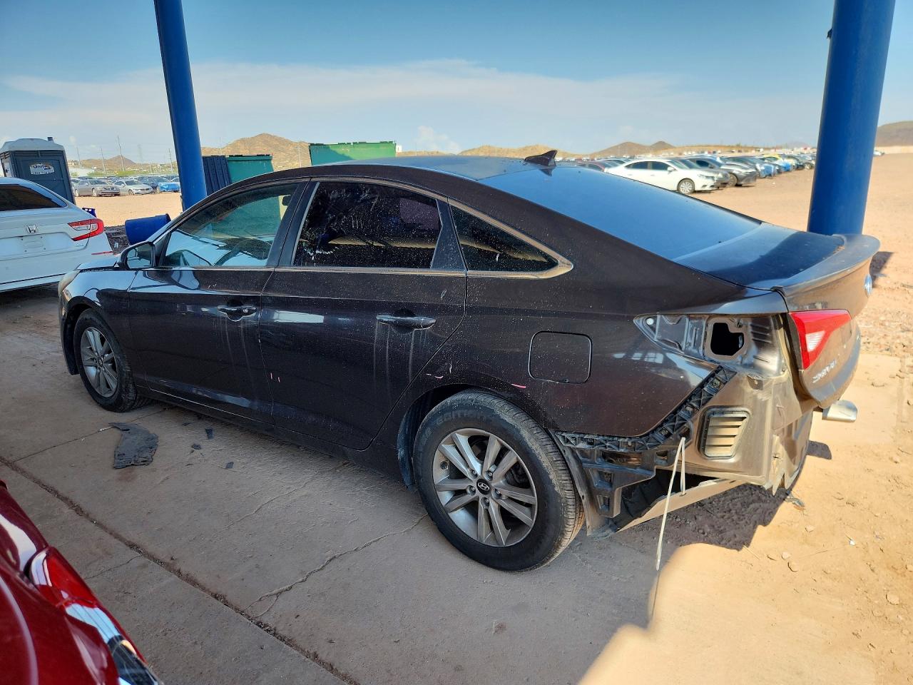 2015 Hyundai Sonata Se Угольный vin: 5NPE24AF6FH117703