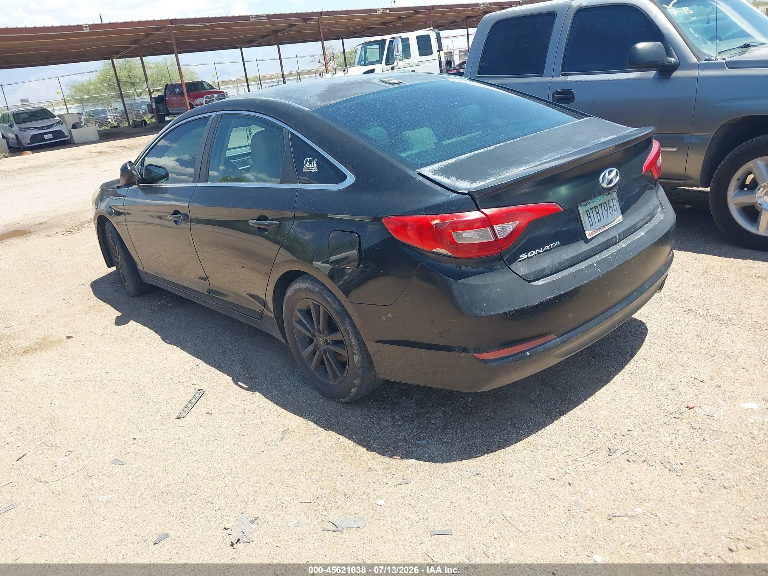 2015 Hyundai Sonata Se Black vin: 5NPE24AF6FH118401