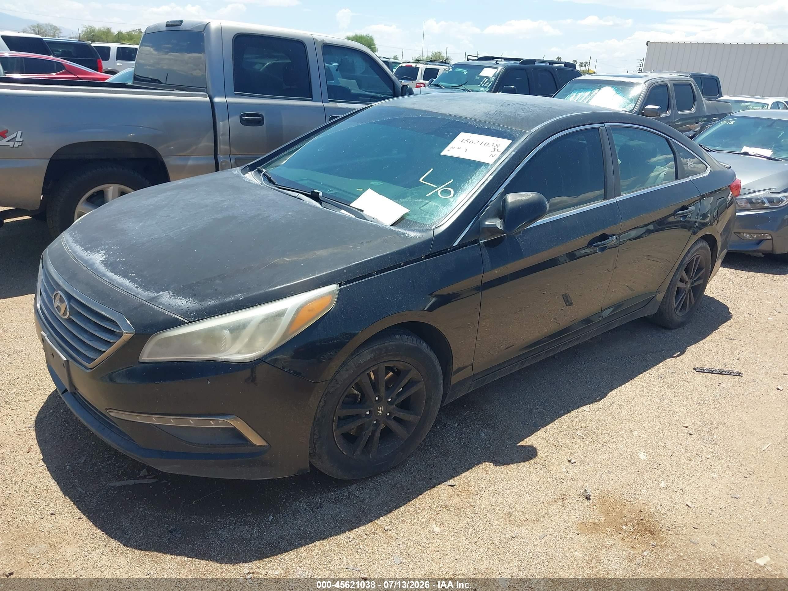 2015 Hyundai Sonata Se Black vin: 5NPE24AF6FH118401