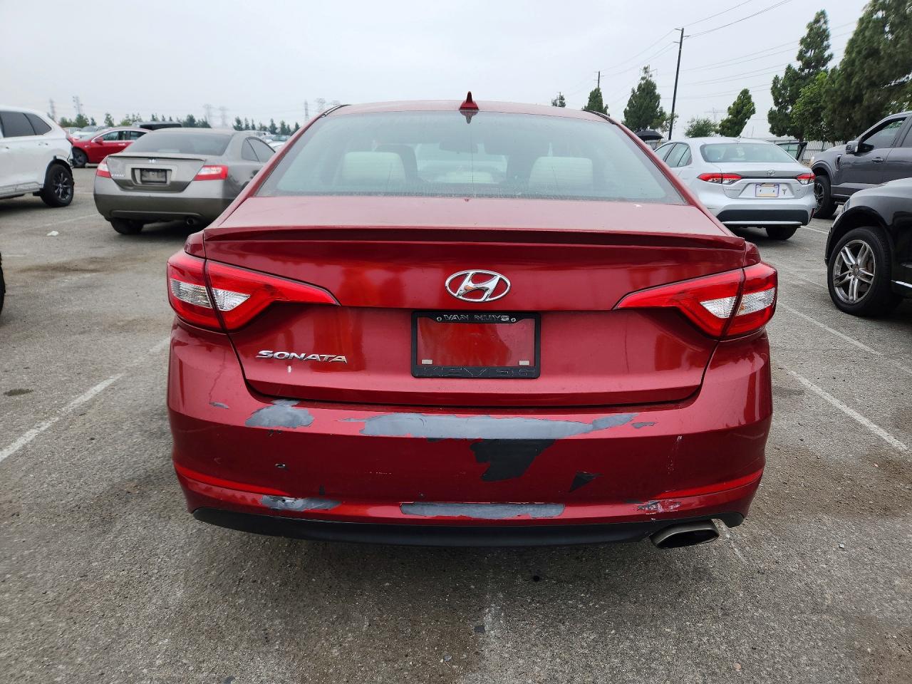 2015 Hyundai Sonata Se Red vin: 5NPE24AF6FH131973