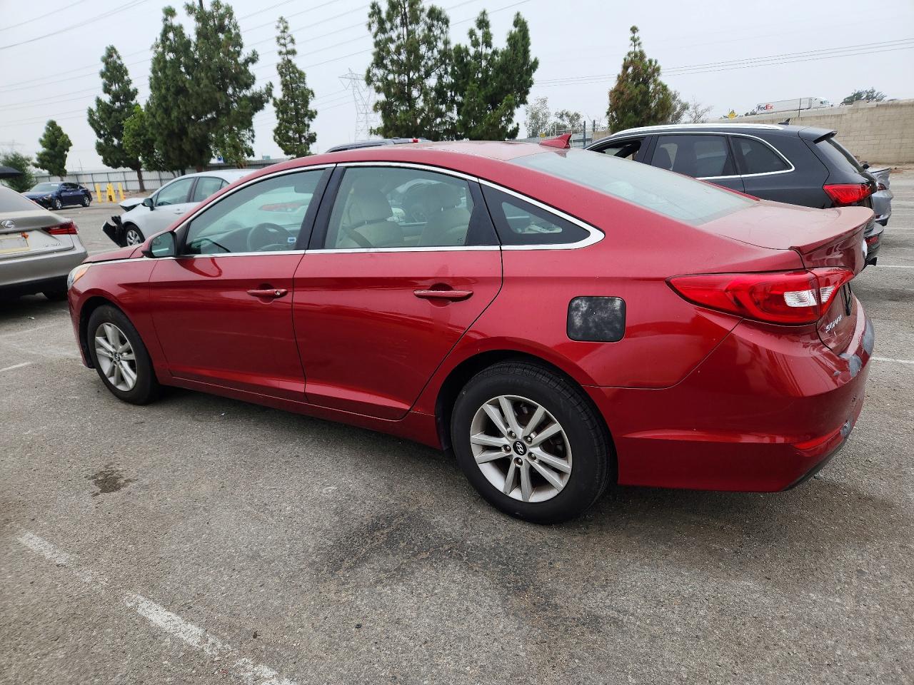 2015 Hyundai Sonata Se Red vin: 5NPE24AF6FH131973