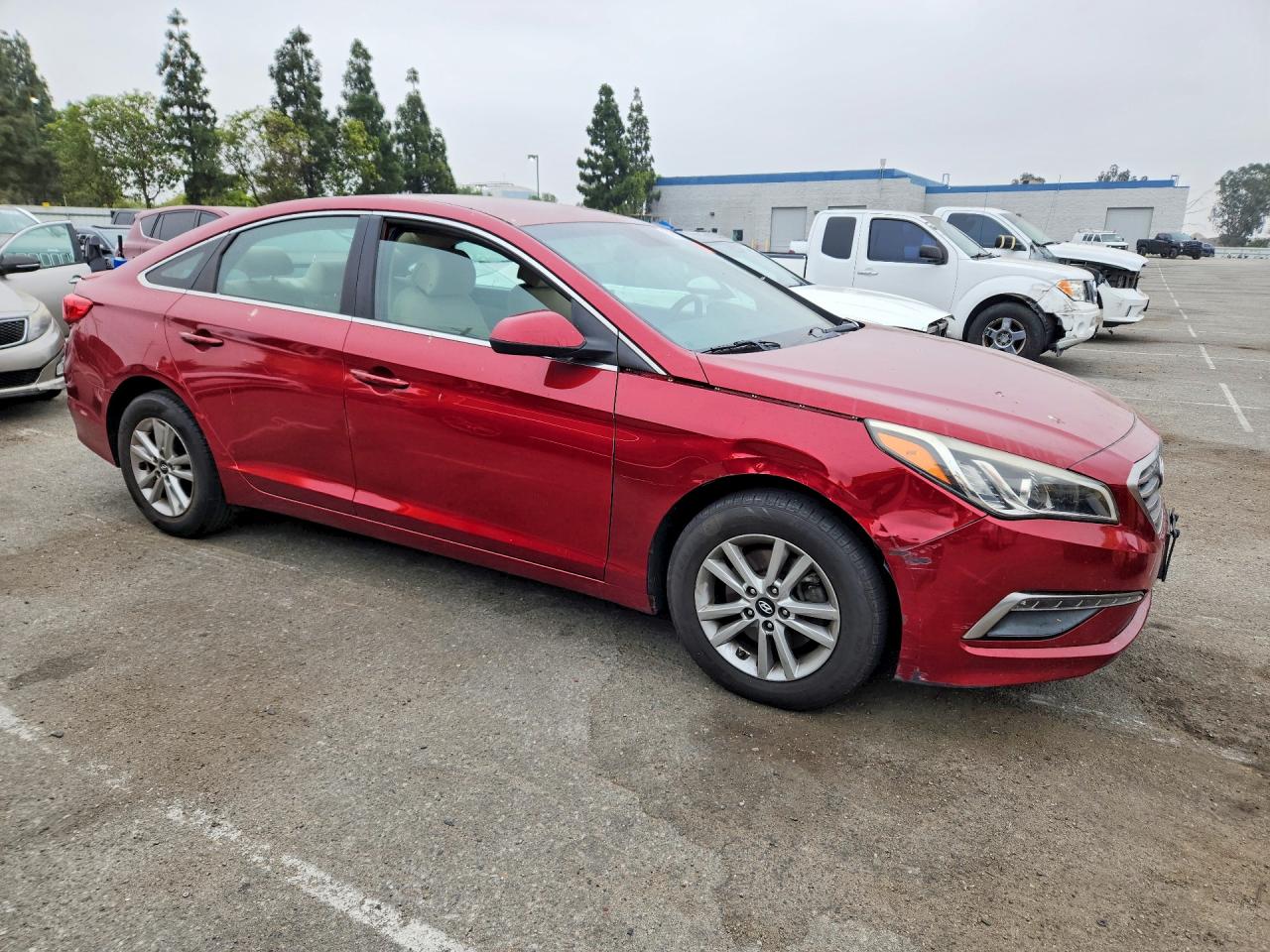 2015 Hyundai Sonata Se Red vin: 5NPE24AF6FH131973