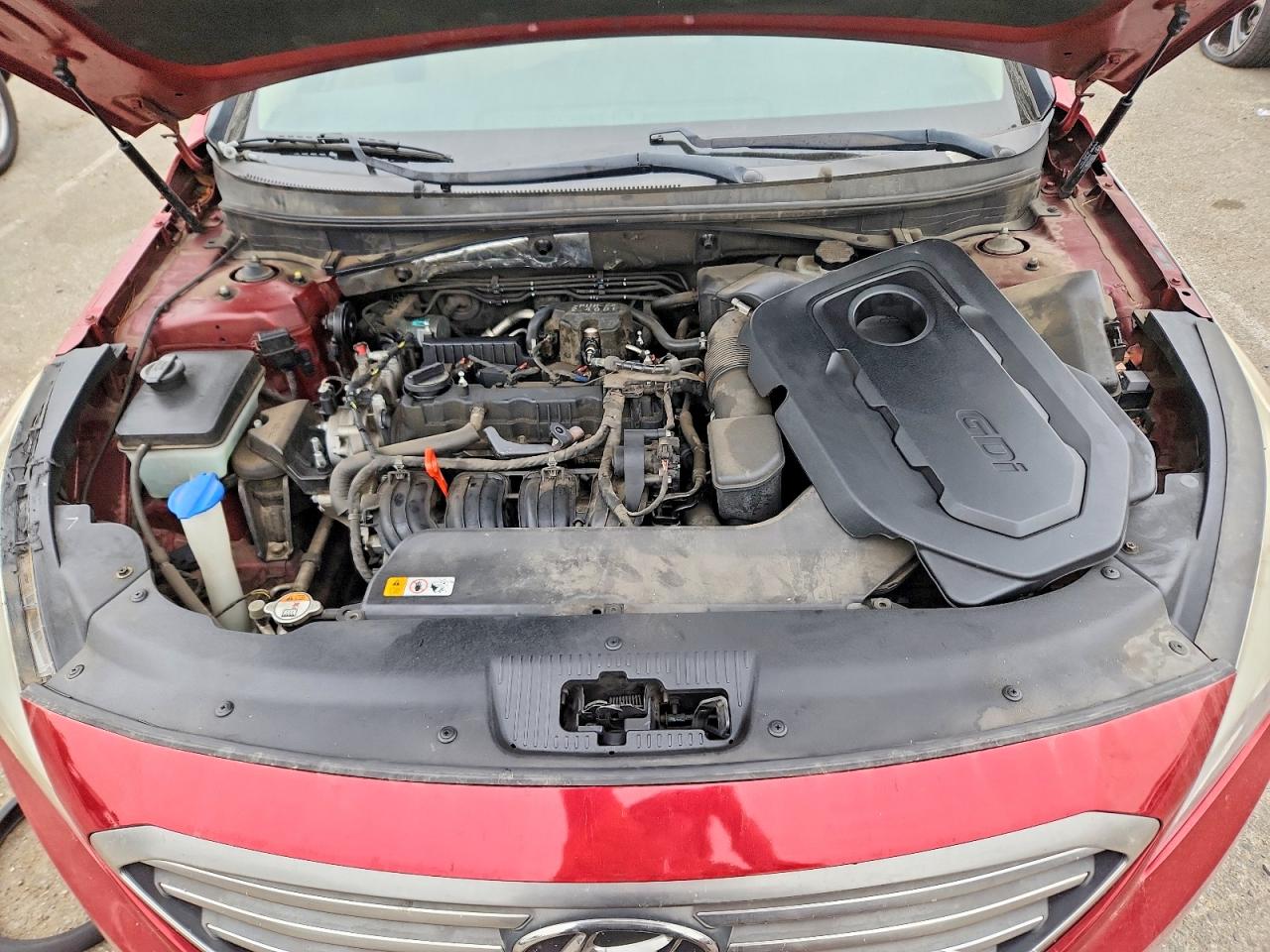 2015 Hyundai Sonata Se Red vin: 5NPE24AF6FH131973