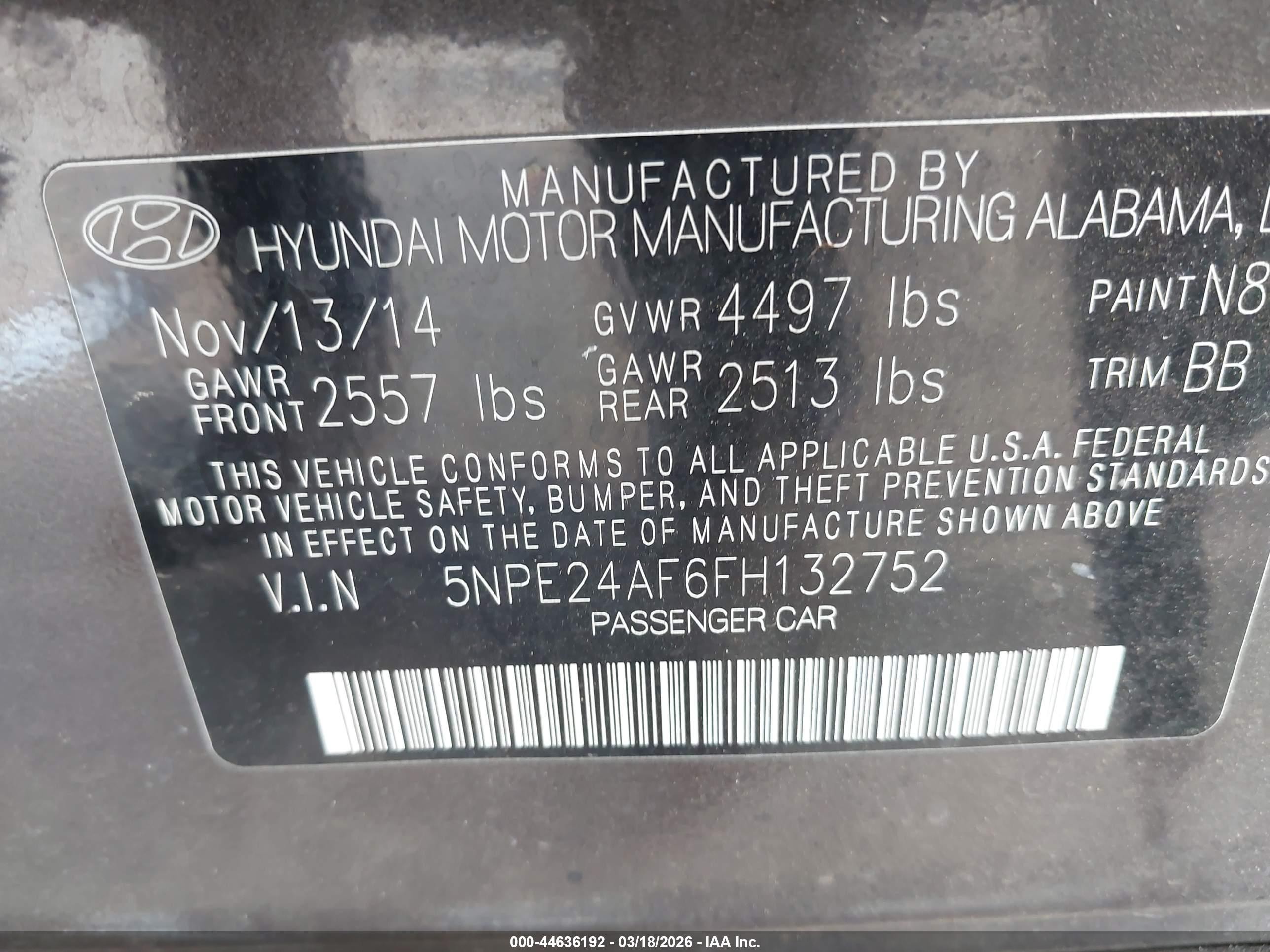 2015 Hyundai Sonata Se Brown vin: 5NPE24AF6FH132752