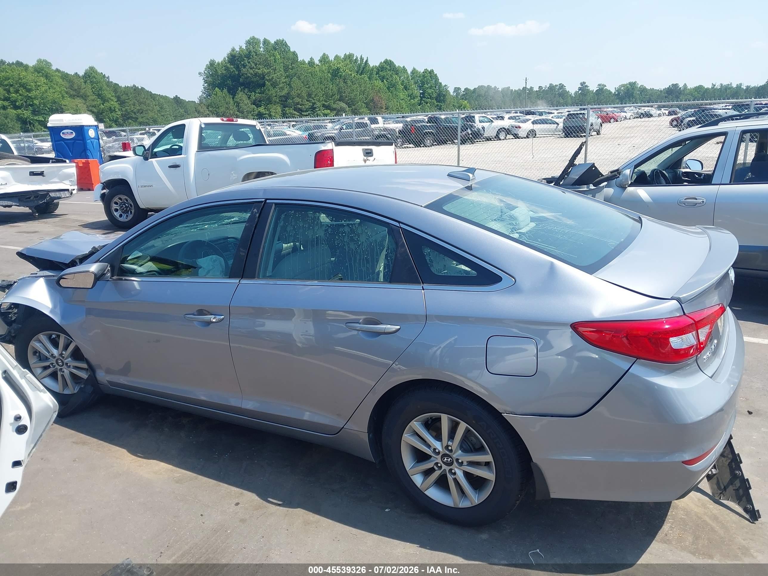 2015 Hyundai Sonata Se Silver vin: 5NPE24AF6FH137336
