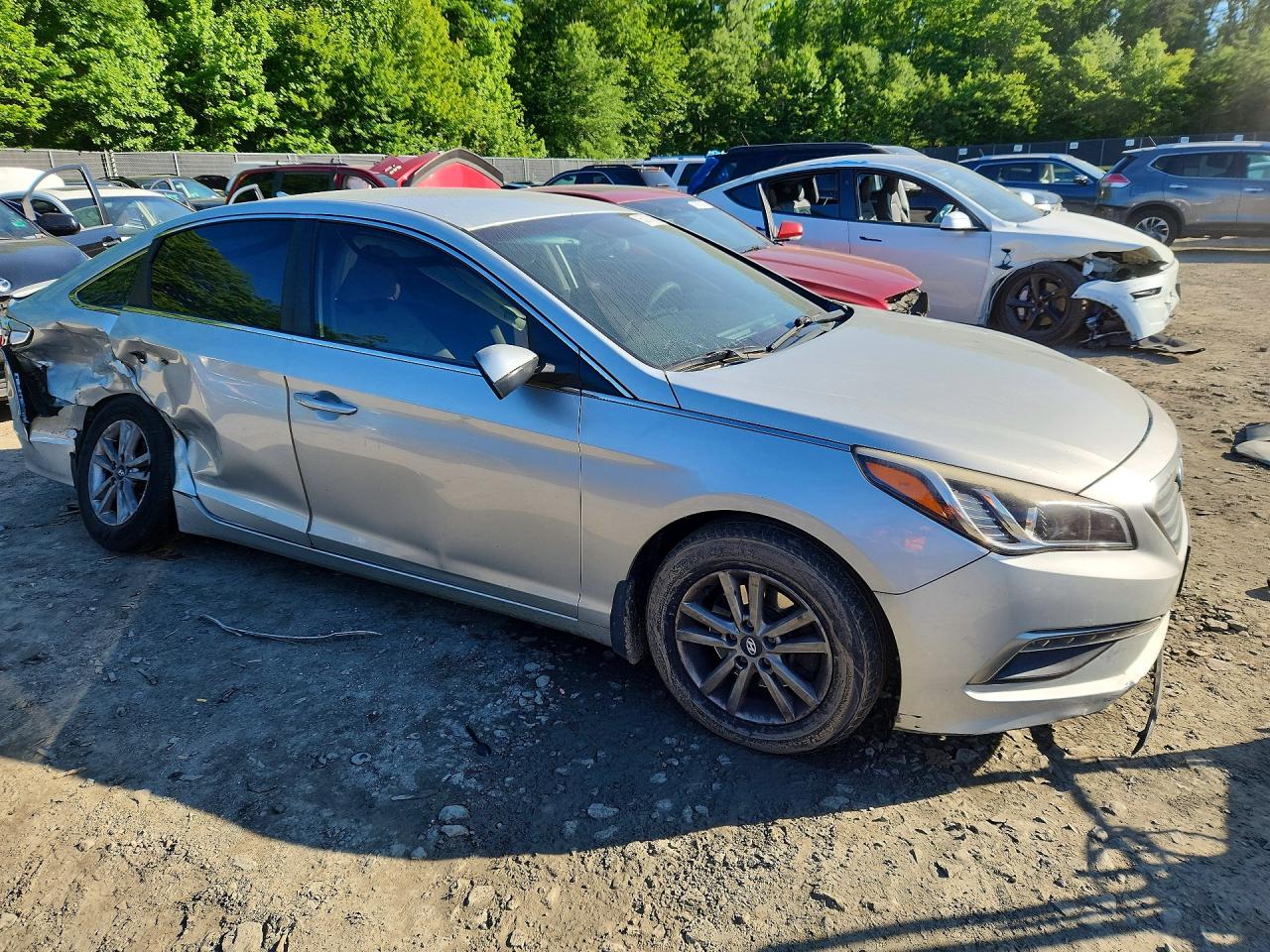 2015 Hyundai Sonata Se Silver vin: 5NPE24AF6FH147459