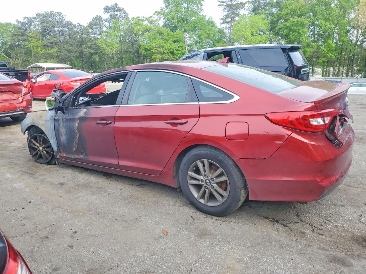 2015 Hyundai Sonata Se Red vin: 5NPE24AF6FH153830