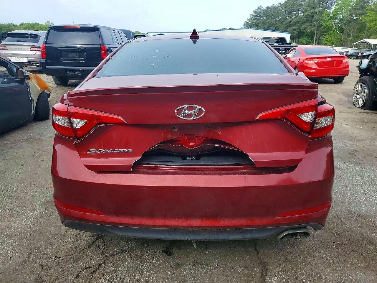2015 Hyundai Sonata Se Red vin: 5NPE24AF6FH153830