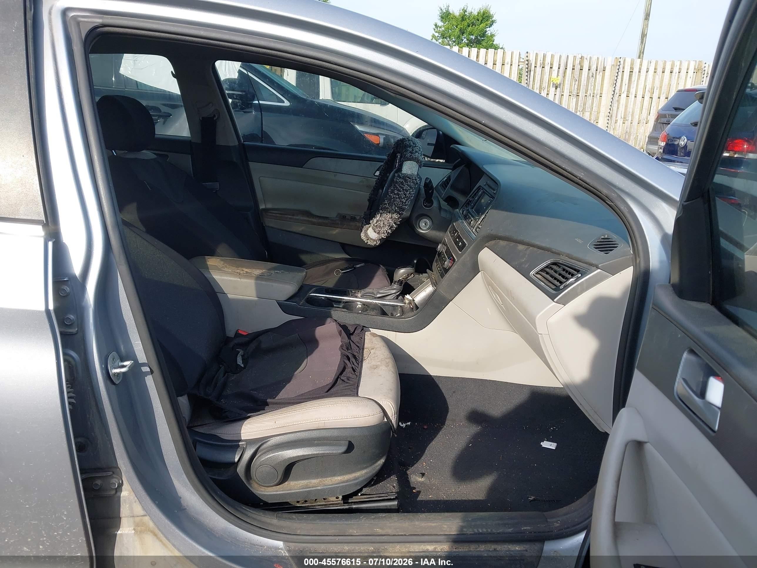 2015 Hyundai Sonata Se Gray vin: 5NPE24AF6FH158672