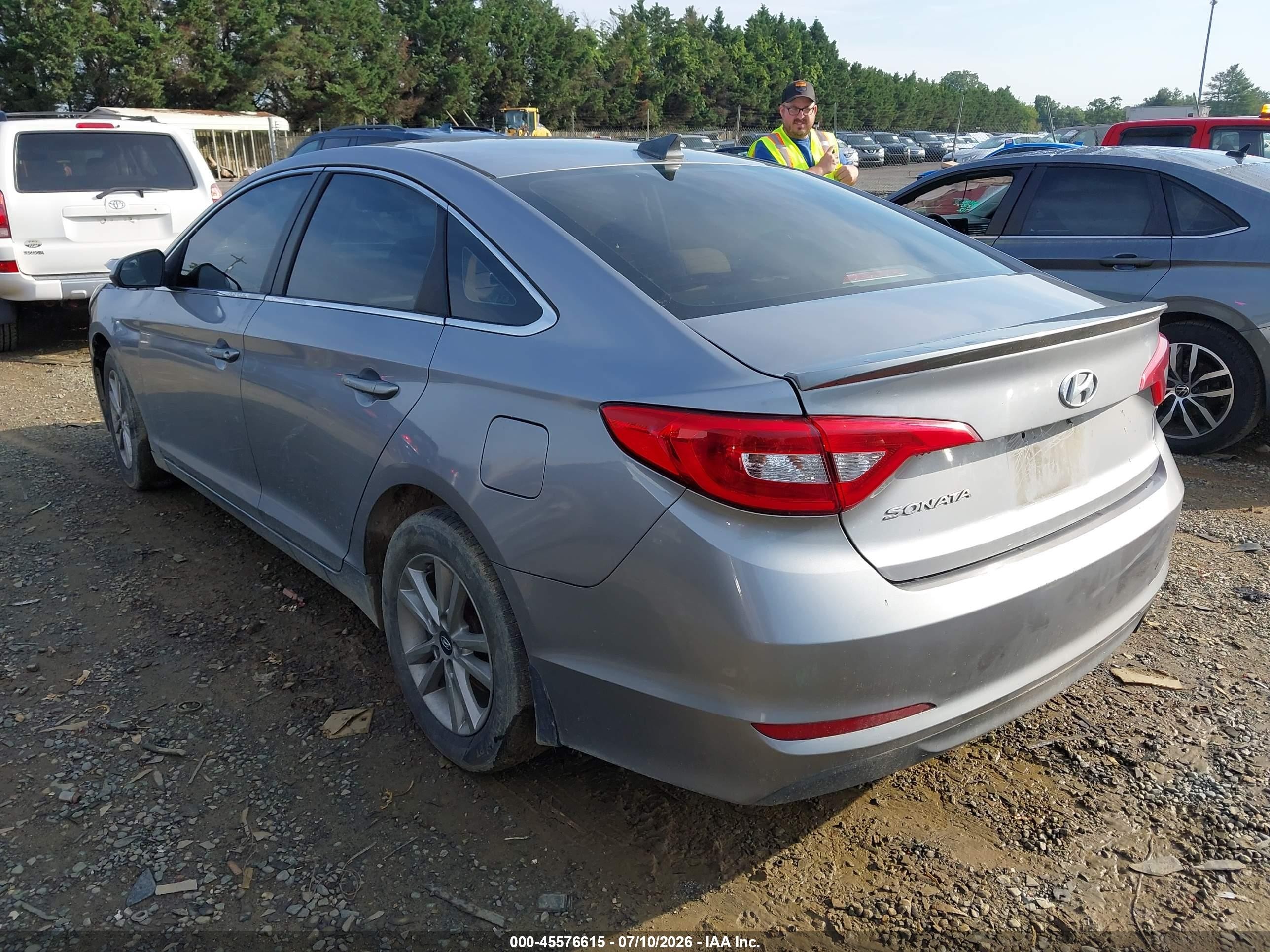 2015 Hyundai Sonata Se Gray vin: 5NPE24AF6FH158672