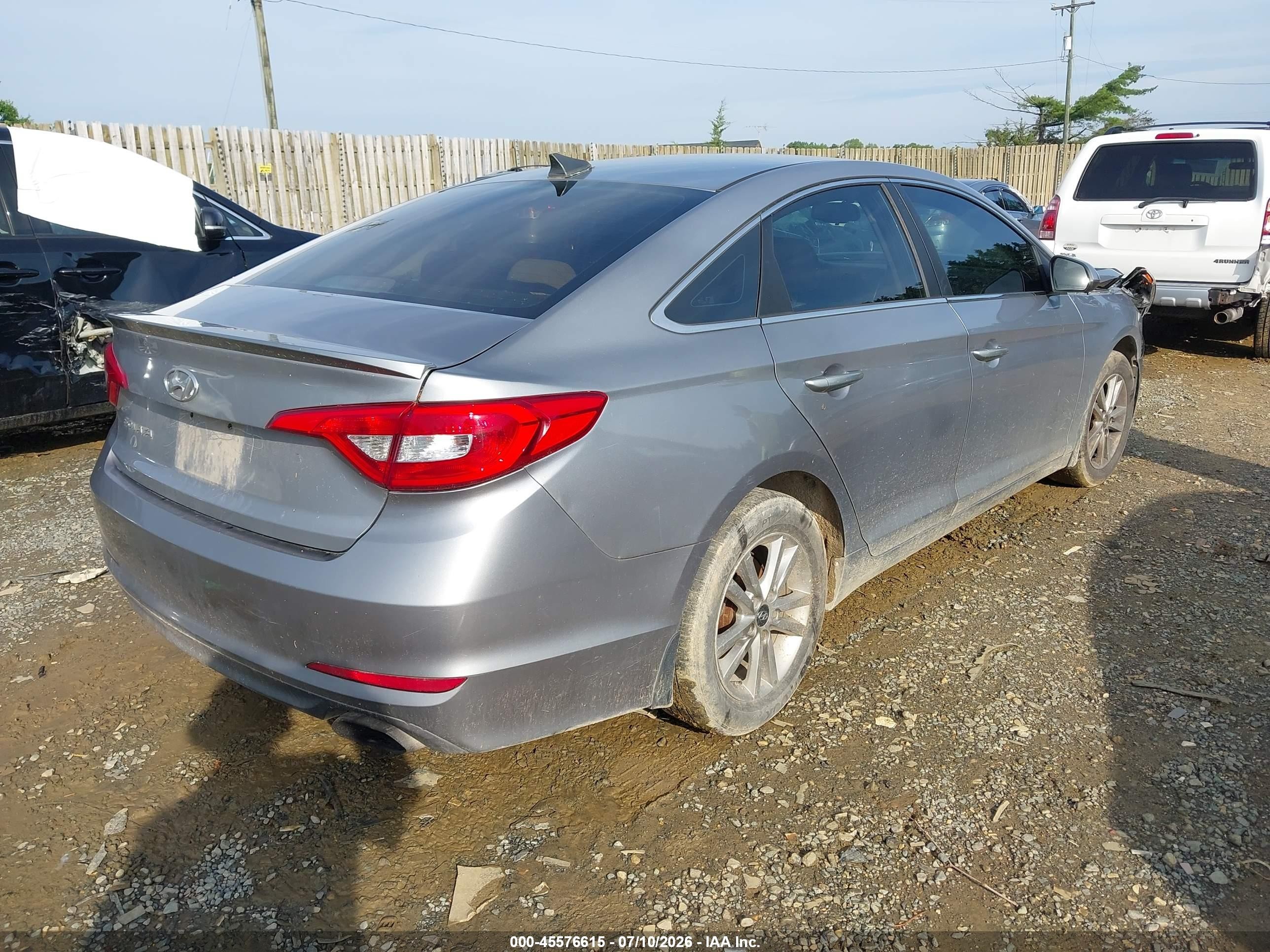 2015 Hyundai Sonata Se Gray vin: 5NPE24AF6FH158672