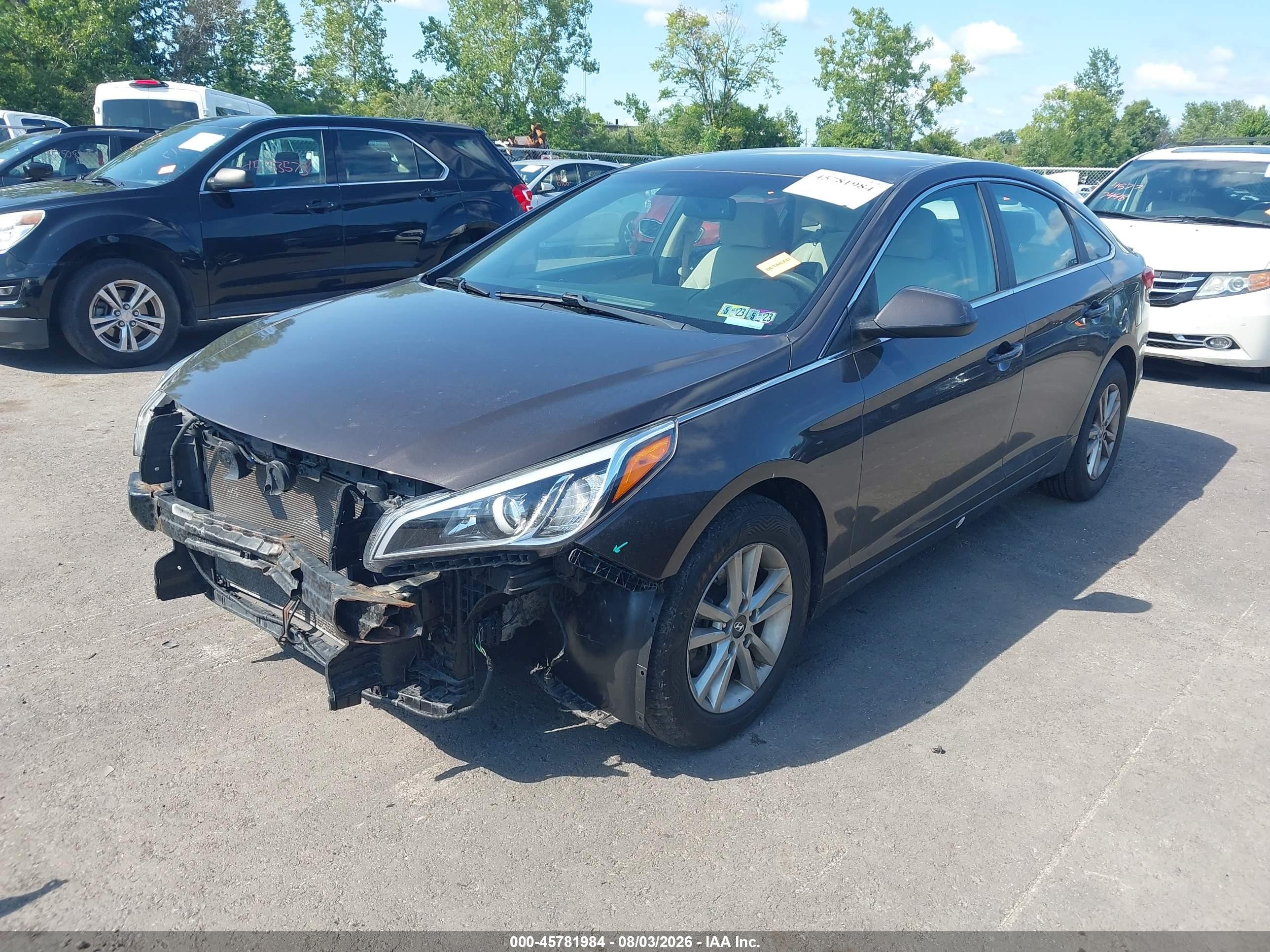 2015 Hyundai Sonata Se Коричневый vin: 5NPE24AF6FH159353
