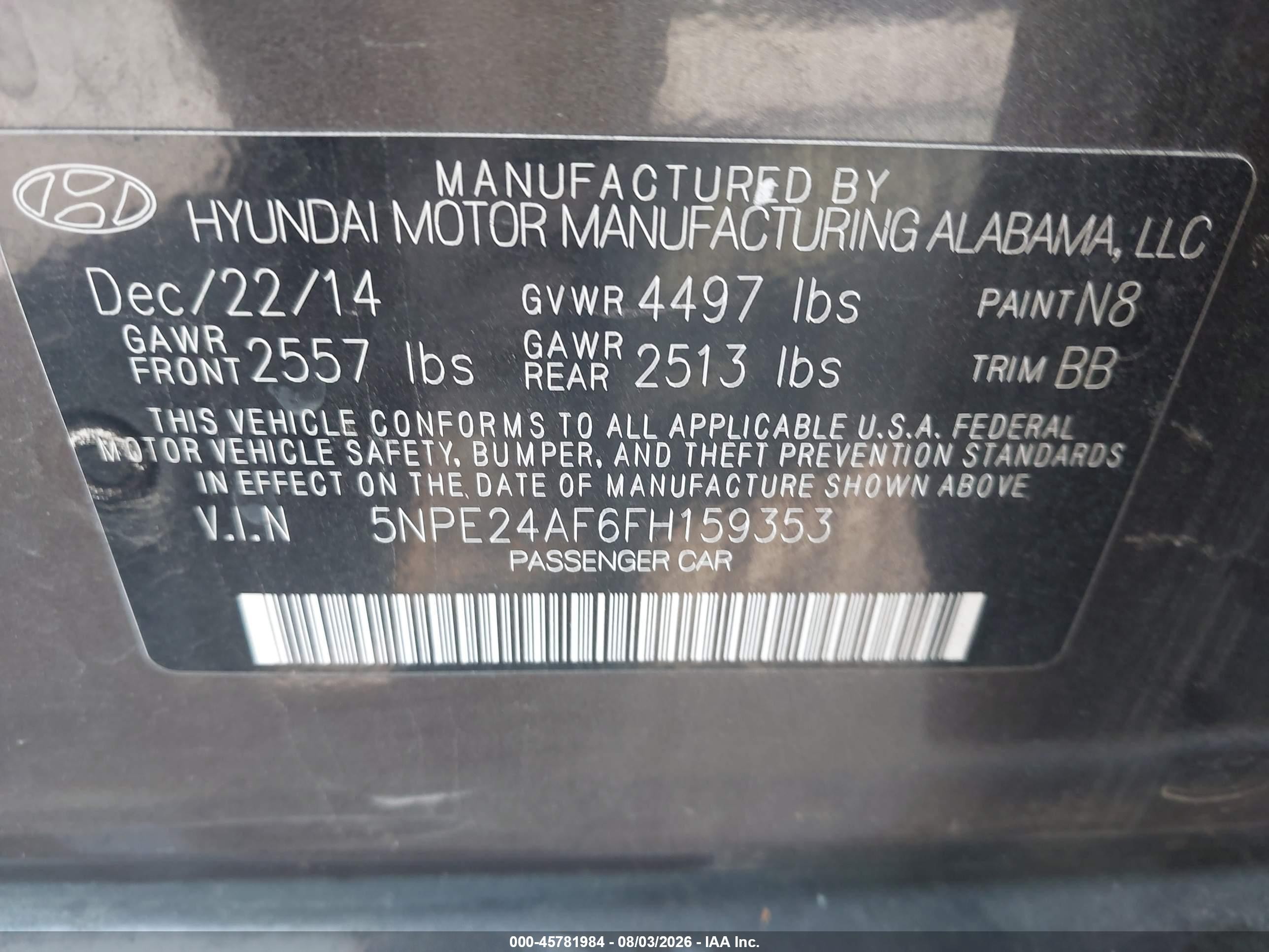 2015 Hyundai Sonata Se Коричневый vin: 5NPE24AF6FH159353
