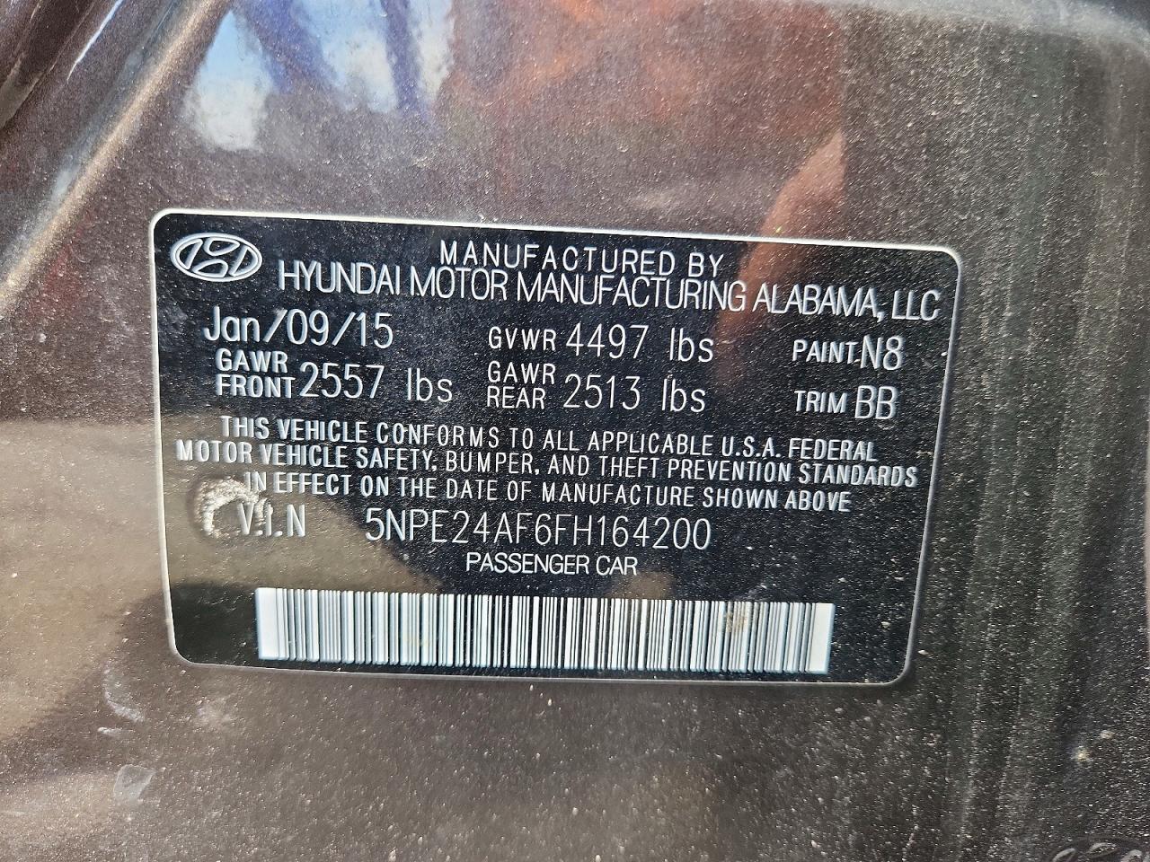 2015 Hyundai Sonata Se Brown vin: 5NPE24AF6FH164200