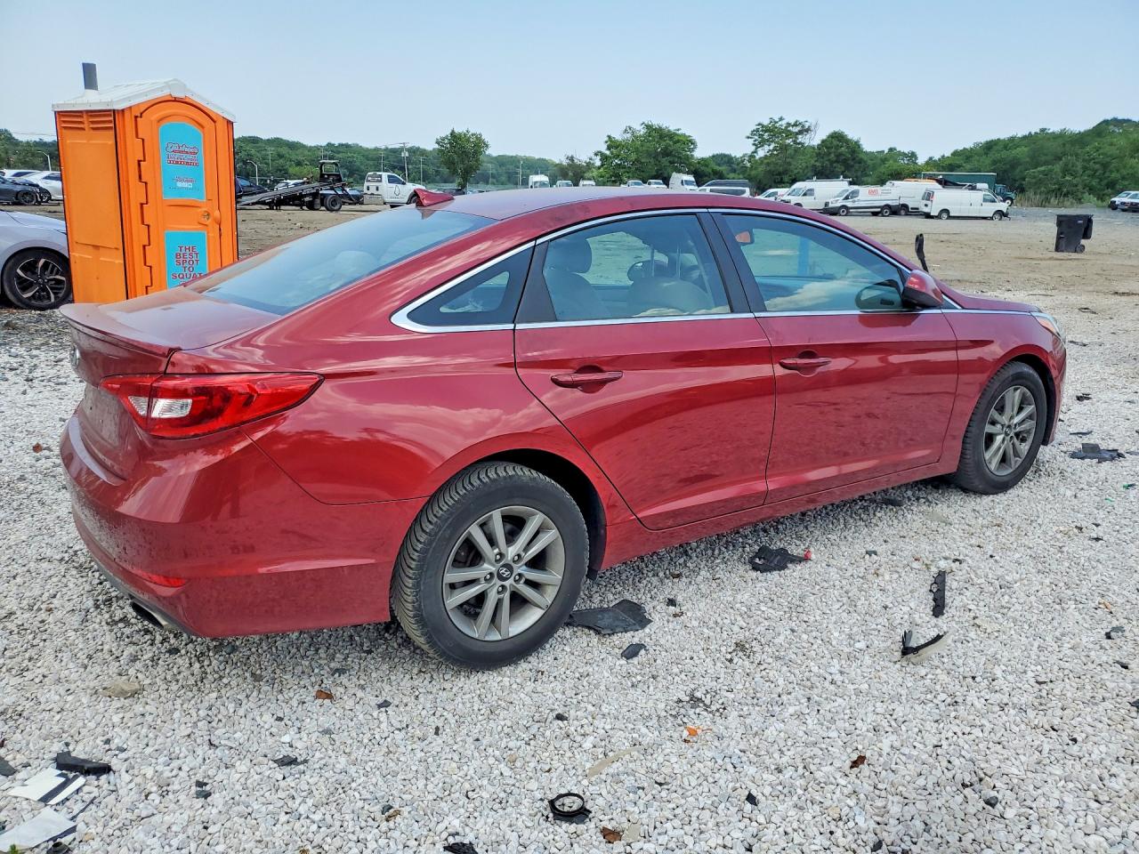 2015 Hyundai Sonata Se Красный vin: 5NPE24AF6FH166397