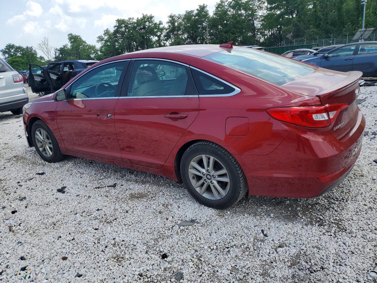 2015 Hyundai Sonata Se Красный vin: 5NPE24AF6FH166397