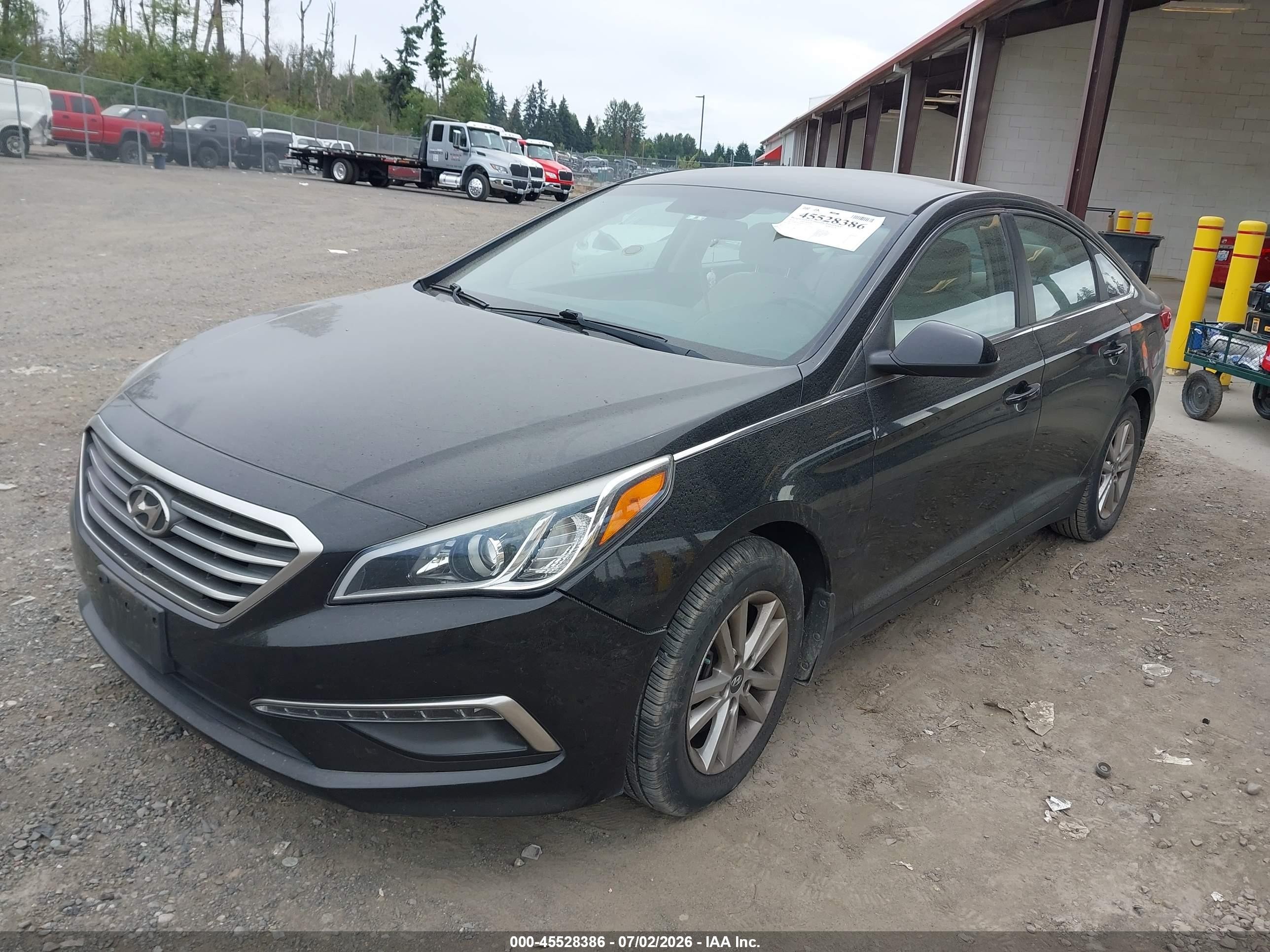 2015 Hyundai Sonata Se Black vin: 5NPE24AF6FH175133