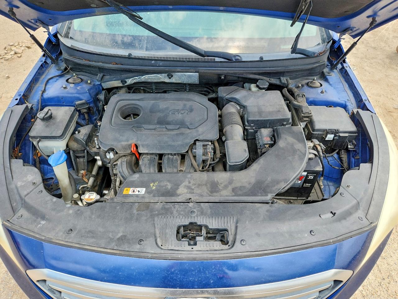 2015 Hyundai Sonata Se Blue vin: 5NPE24AF6FH182714