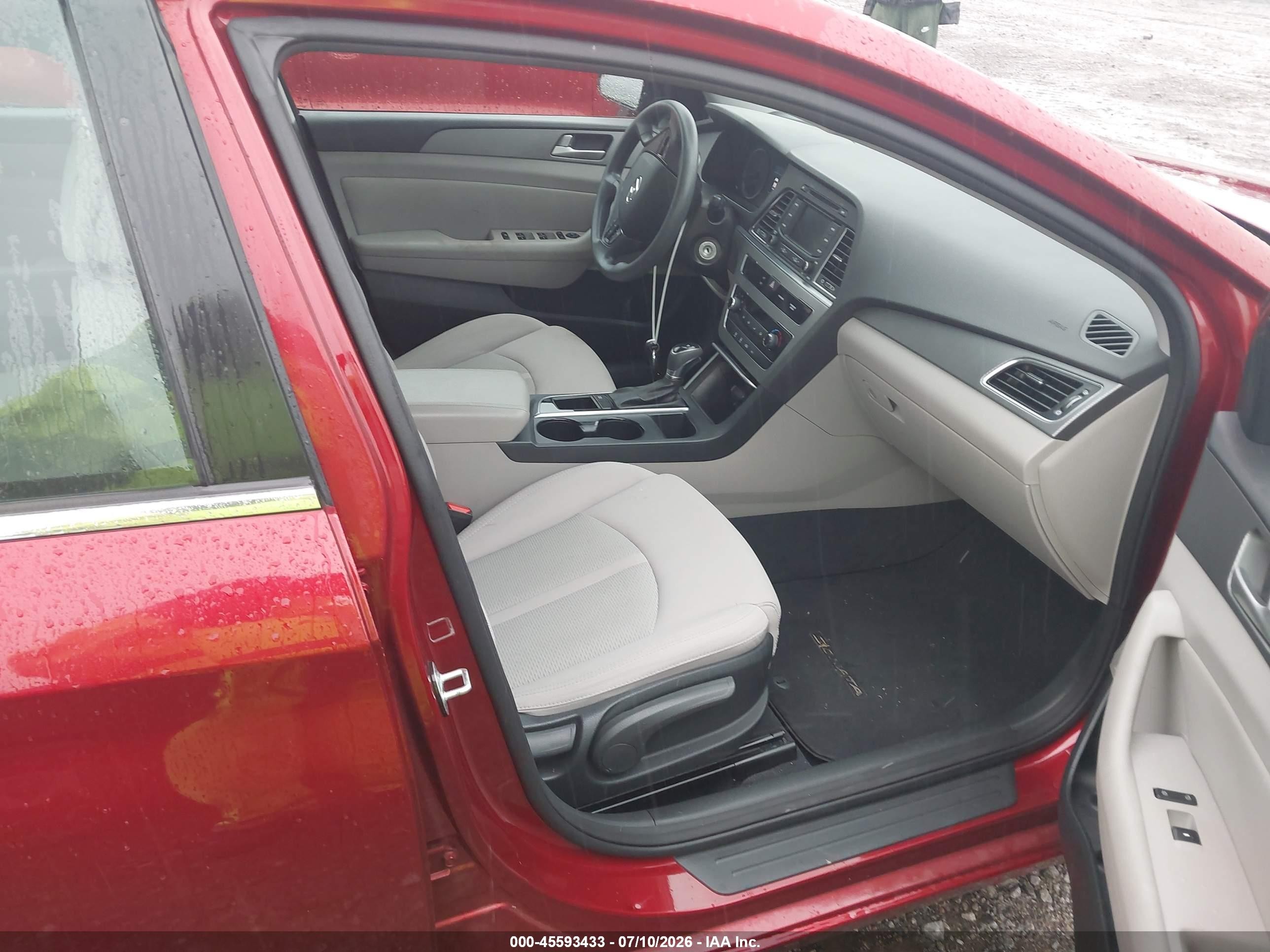 2015 Hyundai Sonata Se Red vin: 5NPE24AF6FH184446