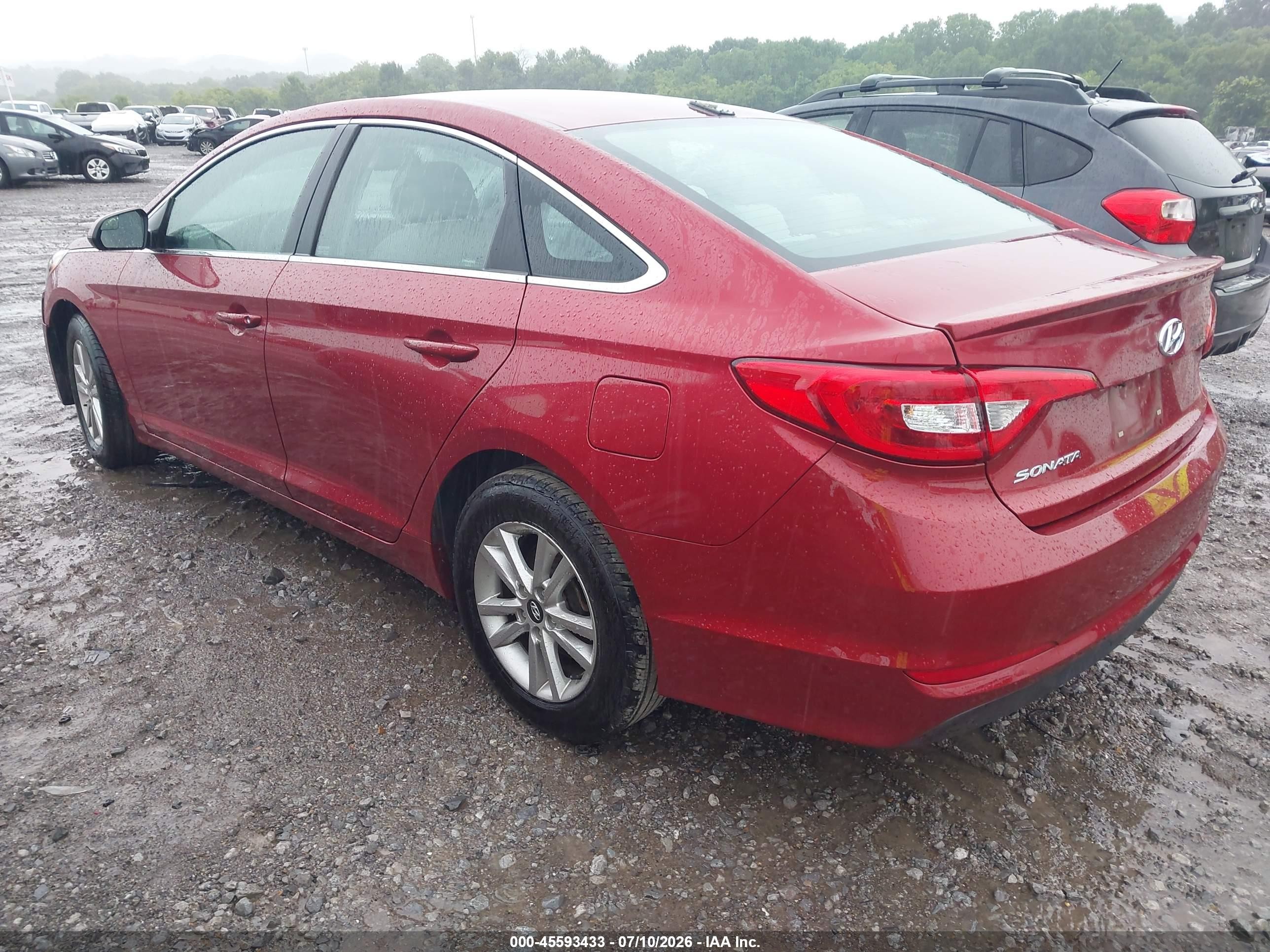 2015 Hyundai Sonata Se Red vin: 5NPE24AF6FH184446