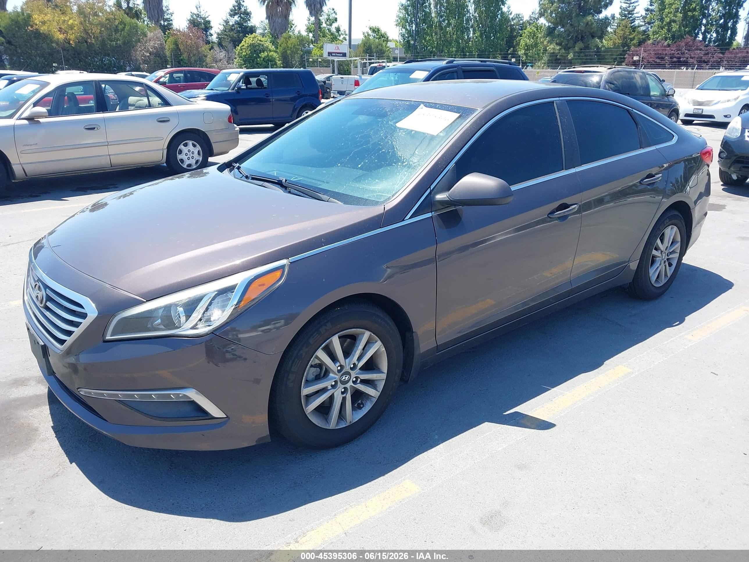 2015 Hyundai Sonata Se Brown vin: 5NPE24AF6FH189856