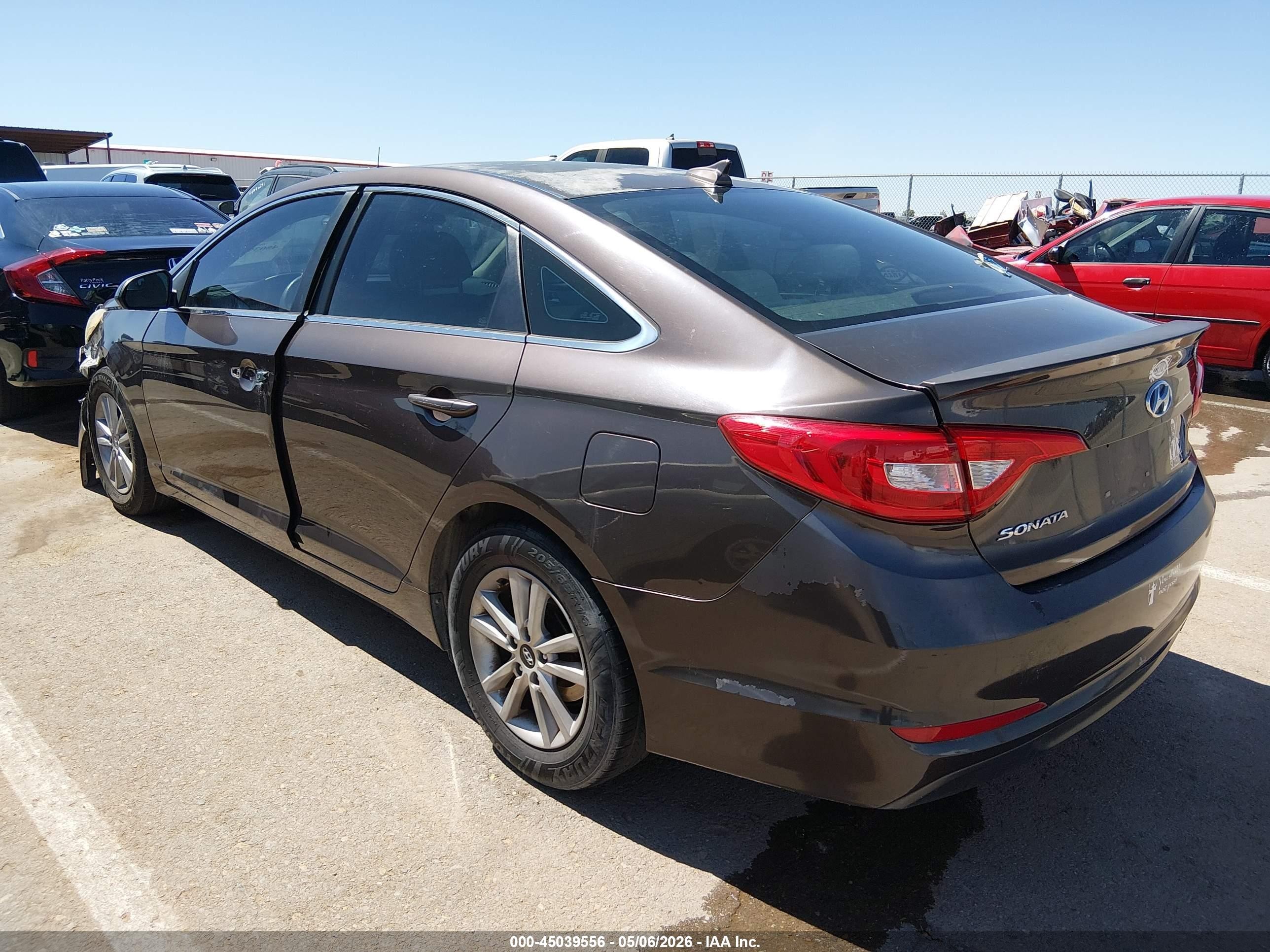 2015 Hyundai Sonata Se Brown vin: 5NPE24AF6FH198041