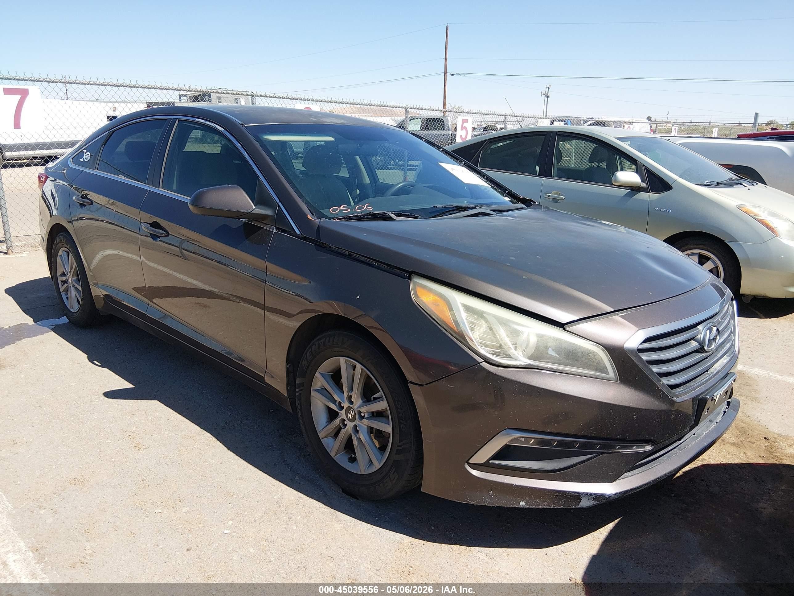 2015 Hyundai Sonata Se Brown vin: 5NPE24AF6FH198041