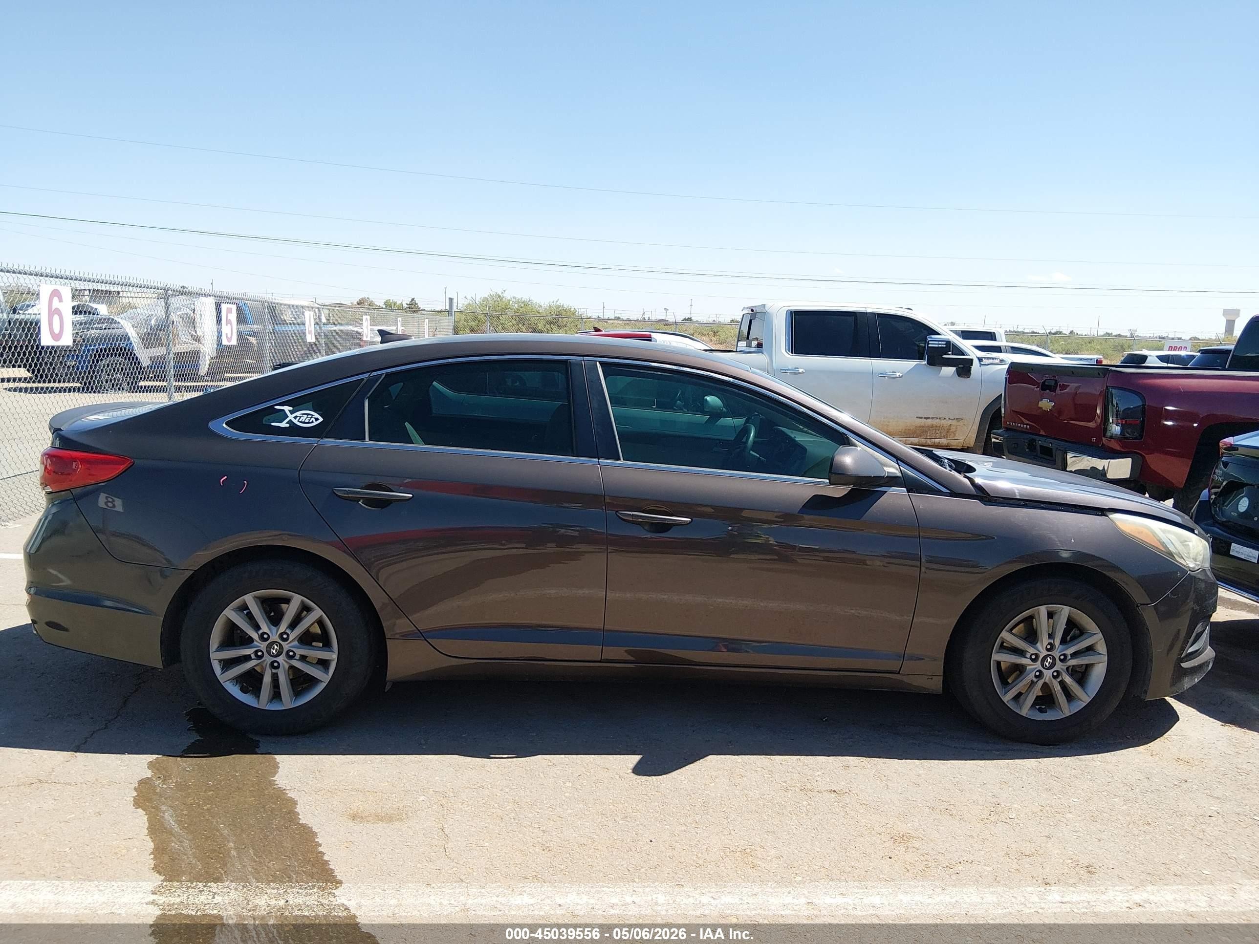 2015 Hyundai Sonata Se Brown vin: 5NPE24AF6FH198041