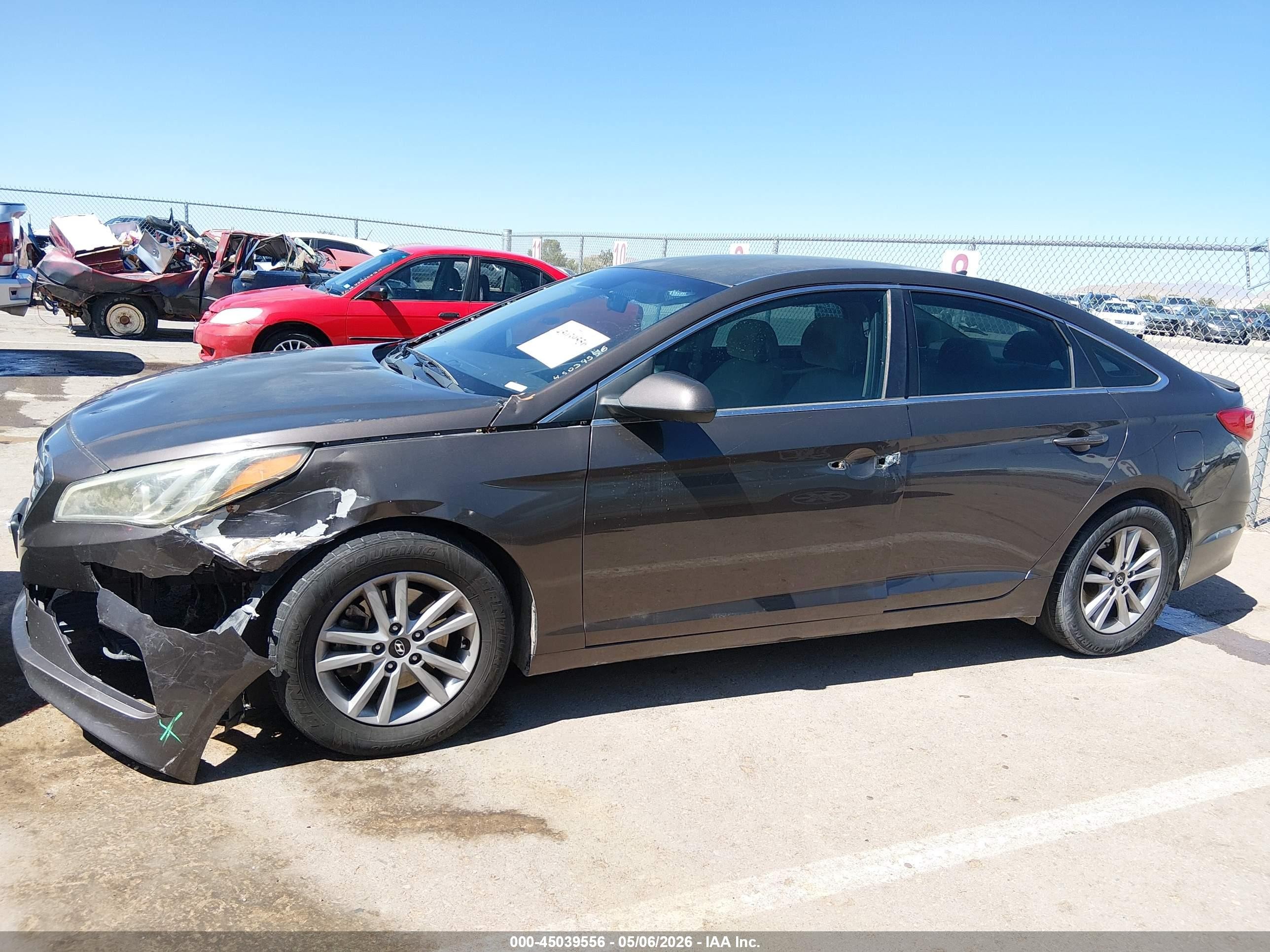 2015 Hyundai Sonata Se Brown vin: 5NPE24AF6FH198041