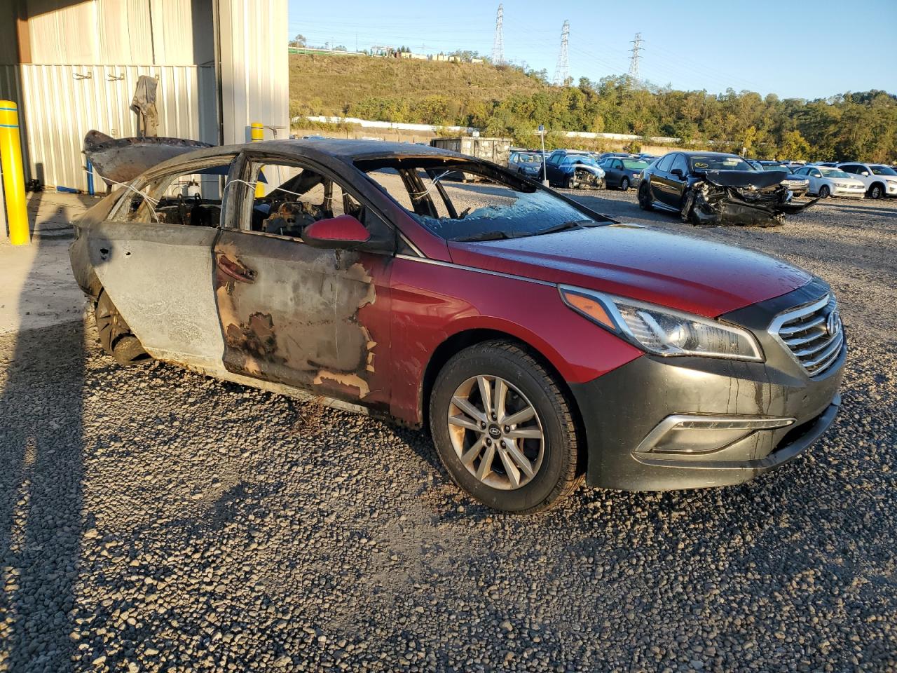 2015 Hyundai Sonata Se Red vin: 5NPE24AF6FH201004