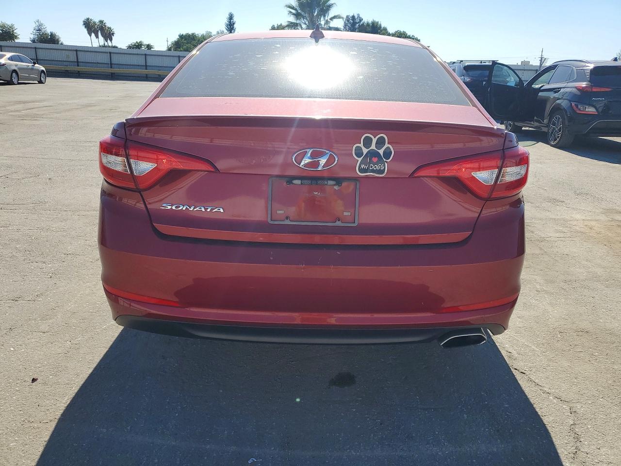 2015 Hyundai Sonata Se Red vin: 5NPE24AF6FH201682