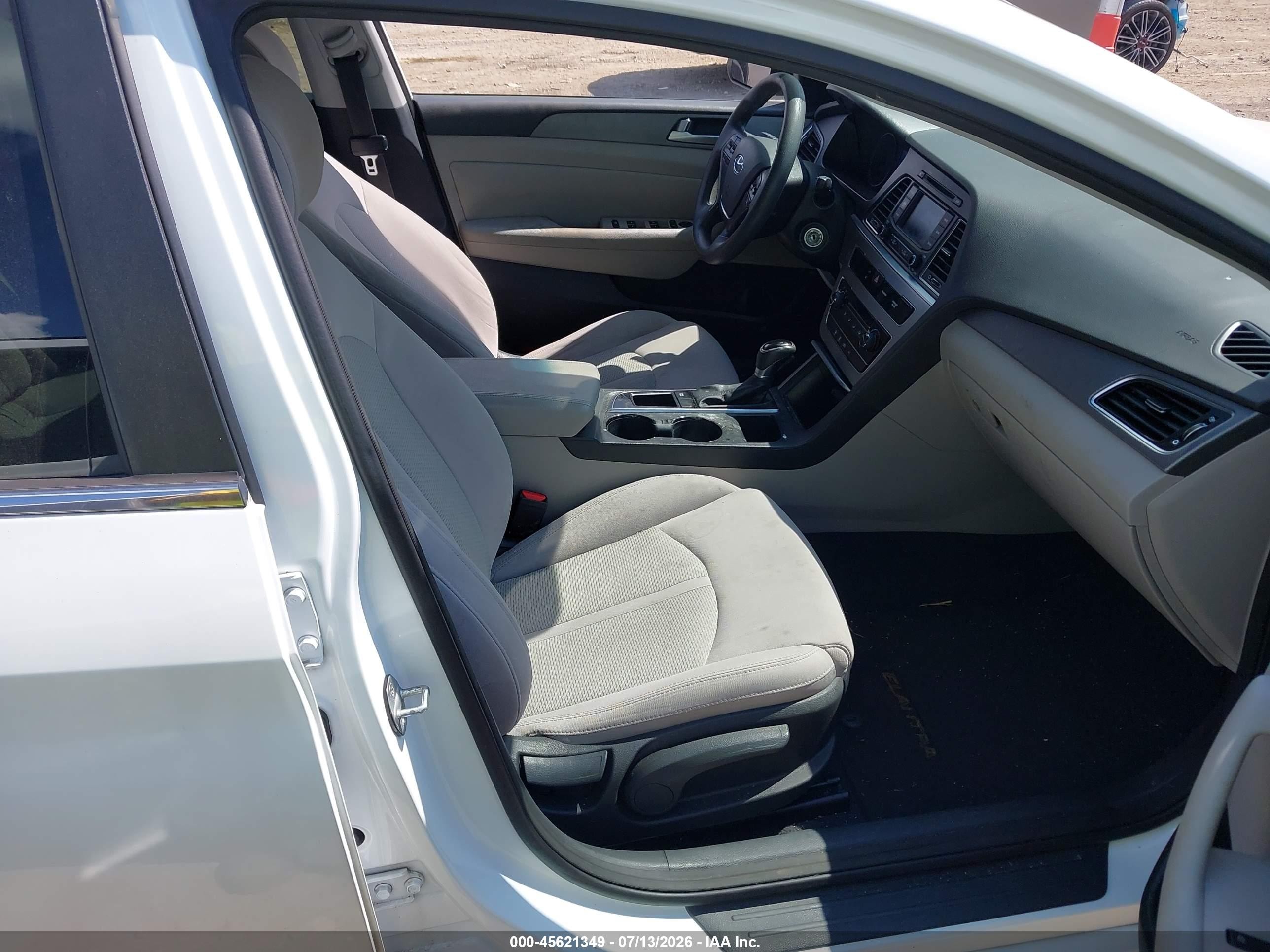 2015 Hyundai Sonata Se White vin: 5NPE24AF6FH204811