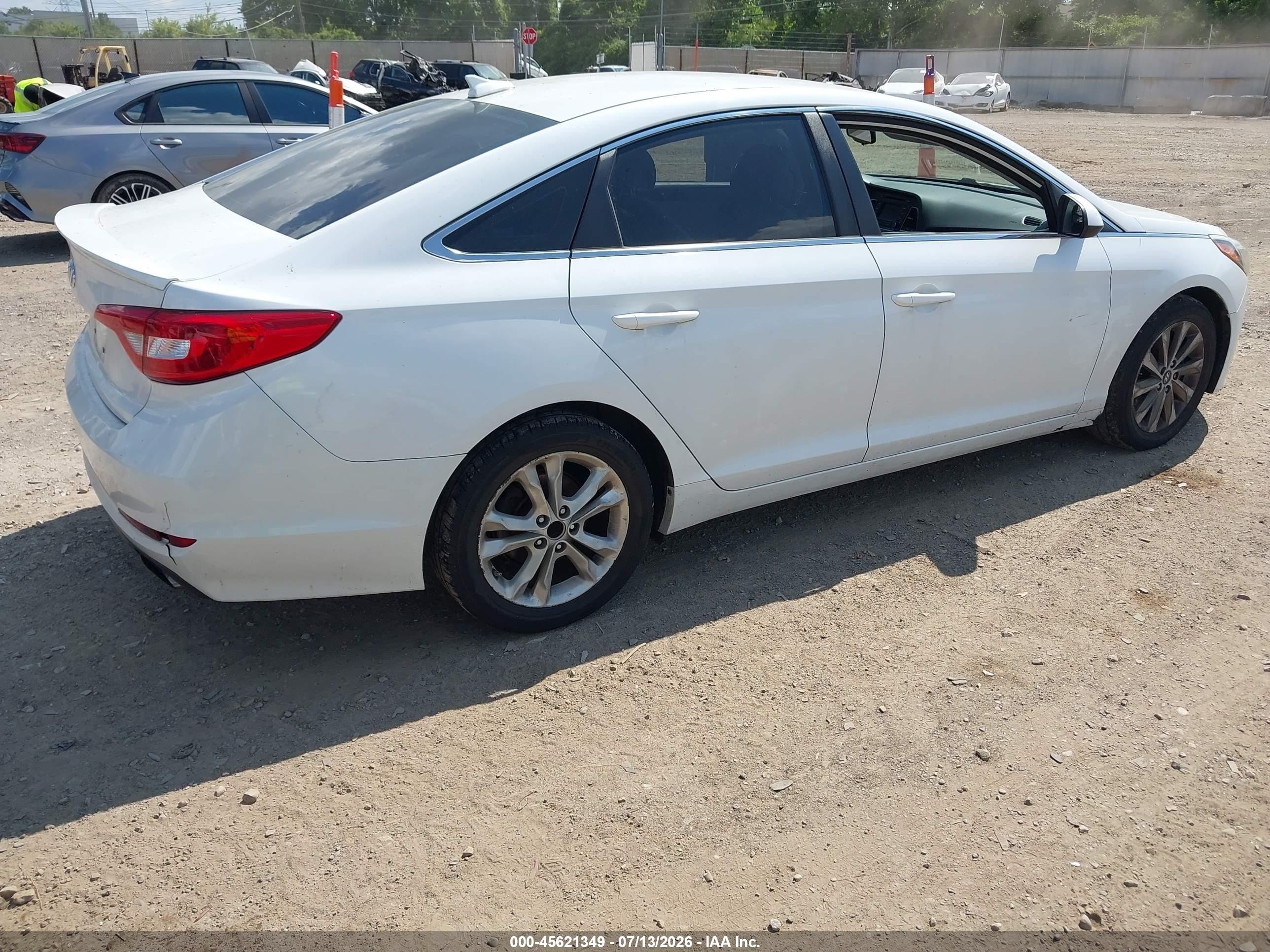2015 Hyundai Sonata Se White vin: 5NPE24AF6FH204811