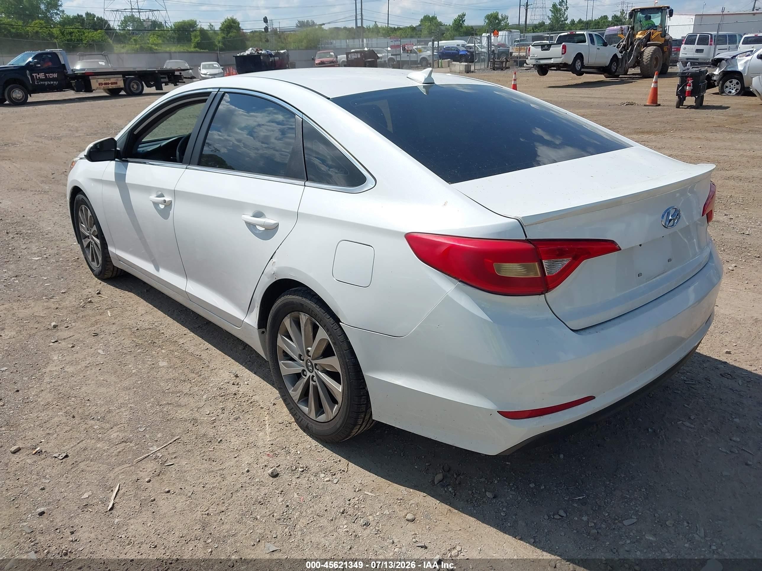 2015 Hyundai Sonata Se White vin: 5NPE24AF6FH204811