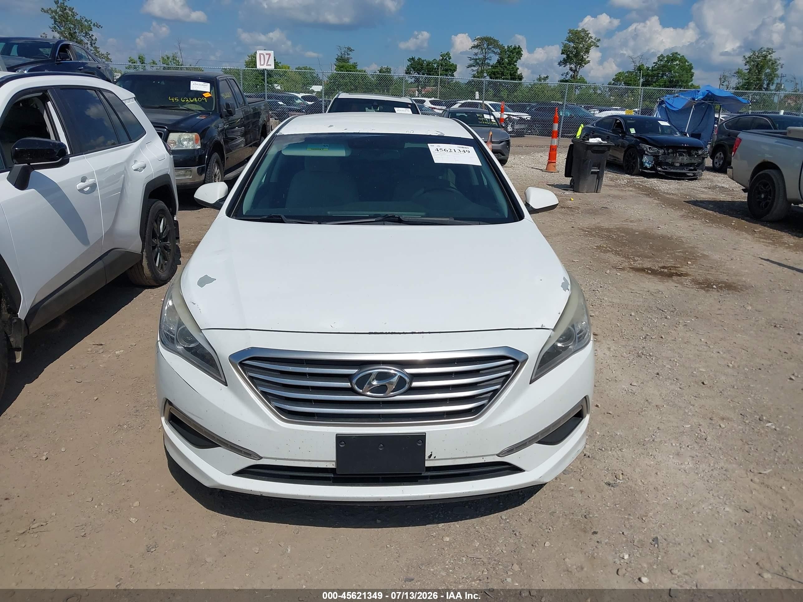 2015 Hyundai Sonata Se White vin: 5NPE24AF6FH204811