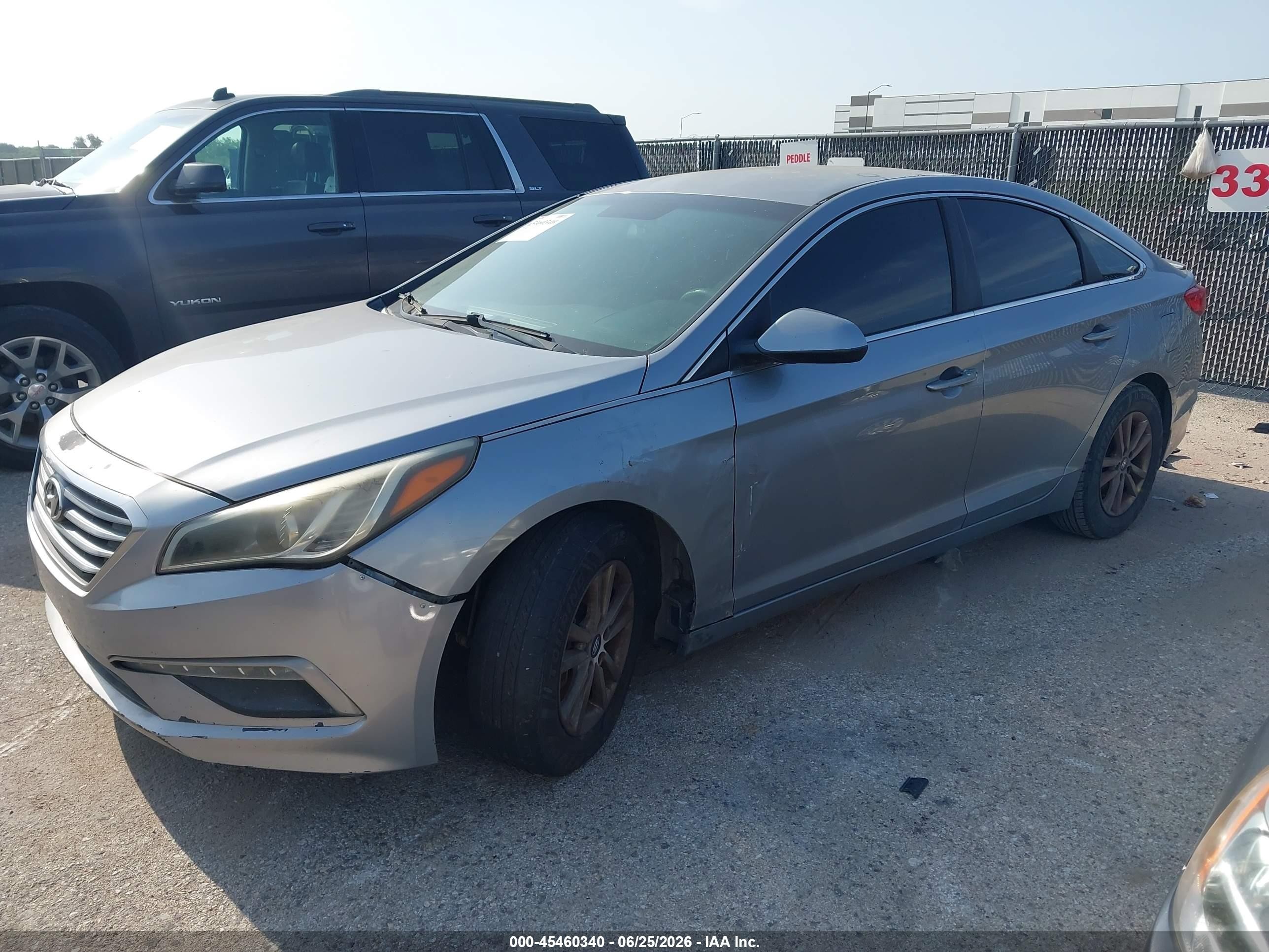 2015 Hyundai Sonata Se Silver vin: 5NPE24AF6FH207742