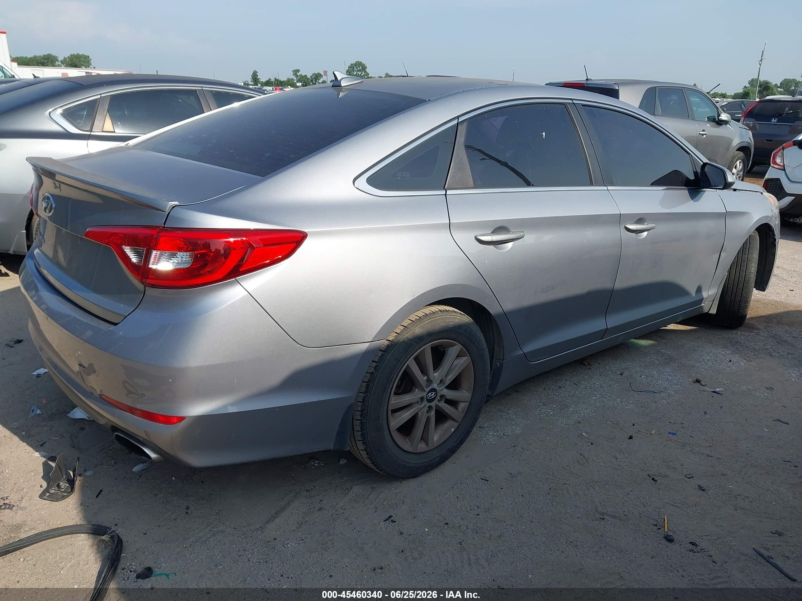 2015 Hyundai Sonata Se Silver vin: 5NPE24AF6FH207742