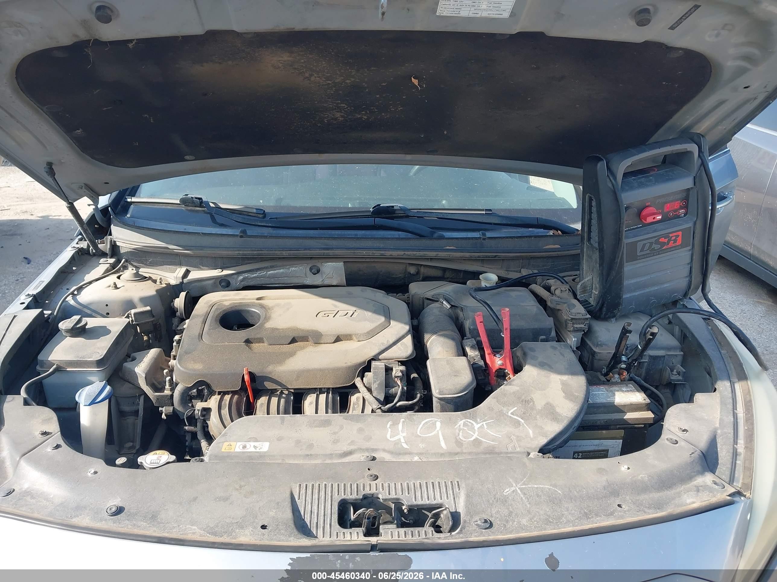 2015 Hyundai Sonata Se Silver vin: 5NPE24AF6FH207742