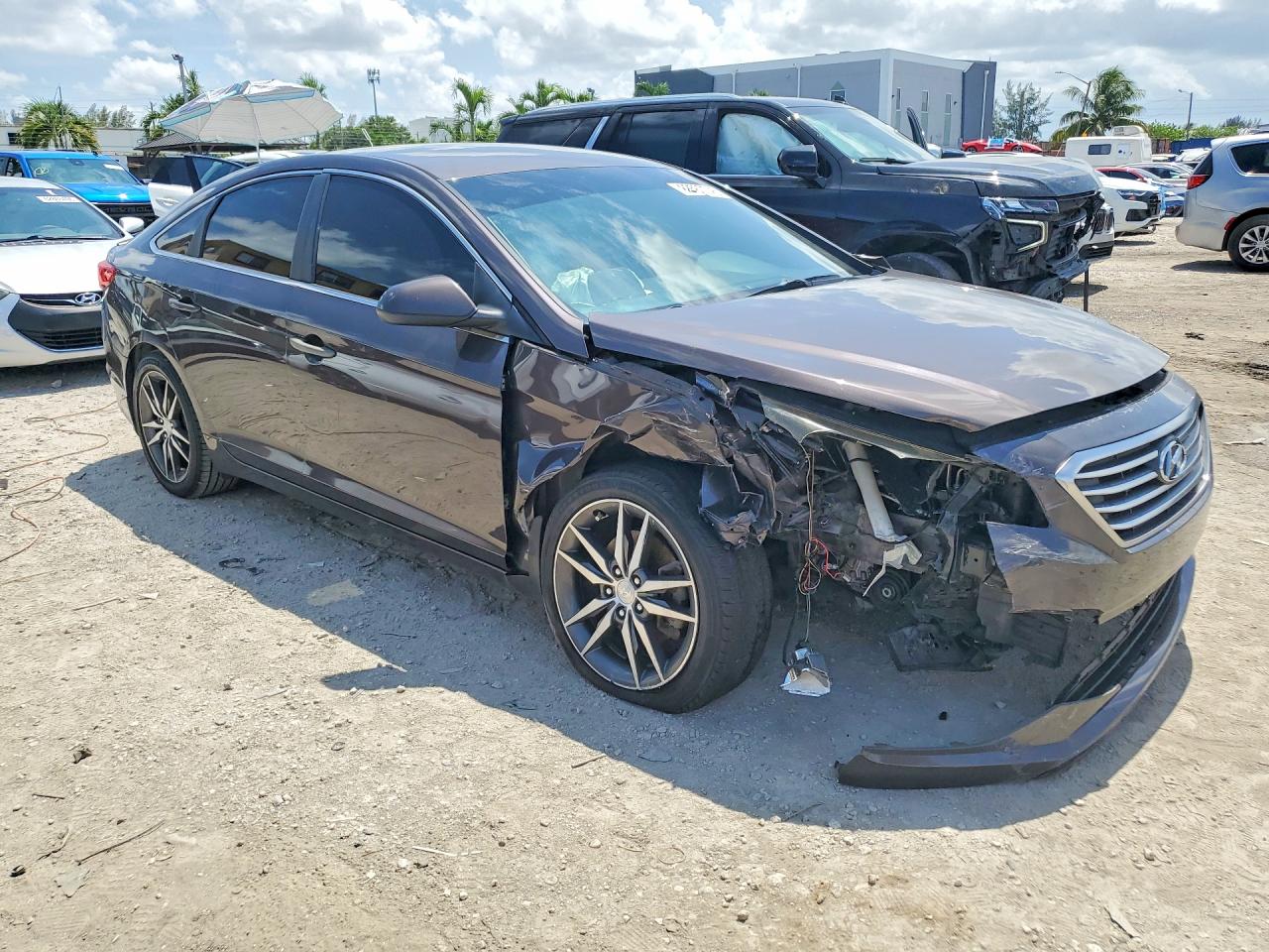 2015 Hyundai Sonata Se Charcoal vin: 5NPE24AF6FH210477