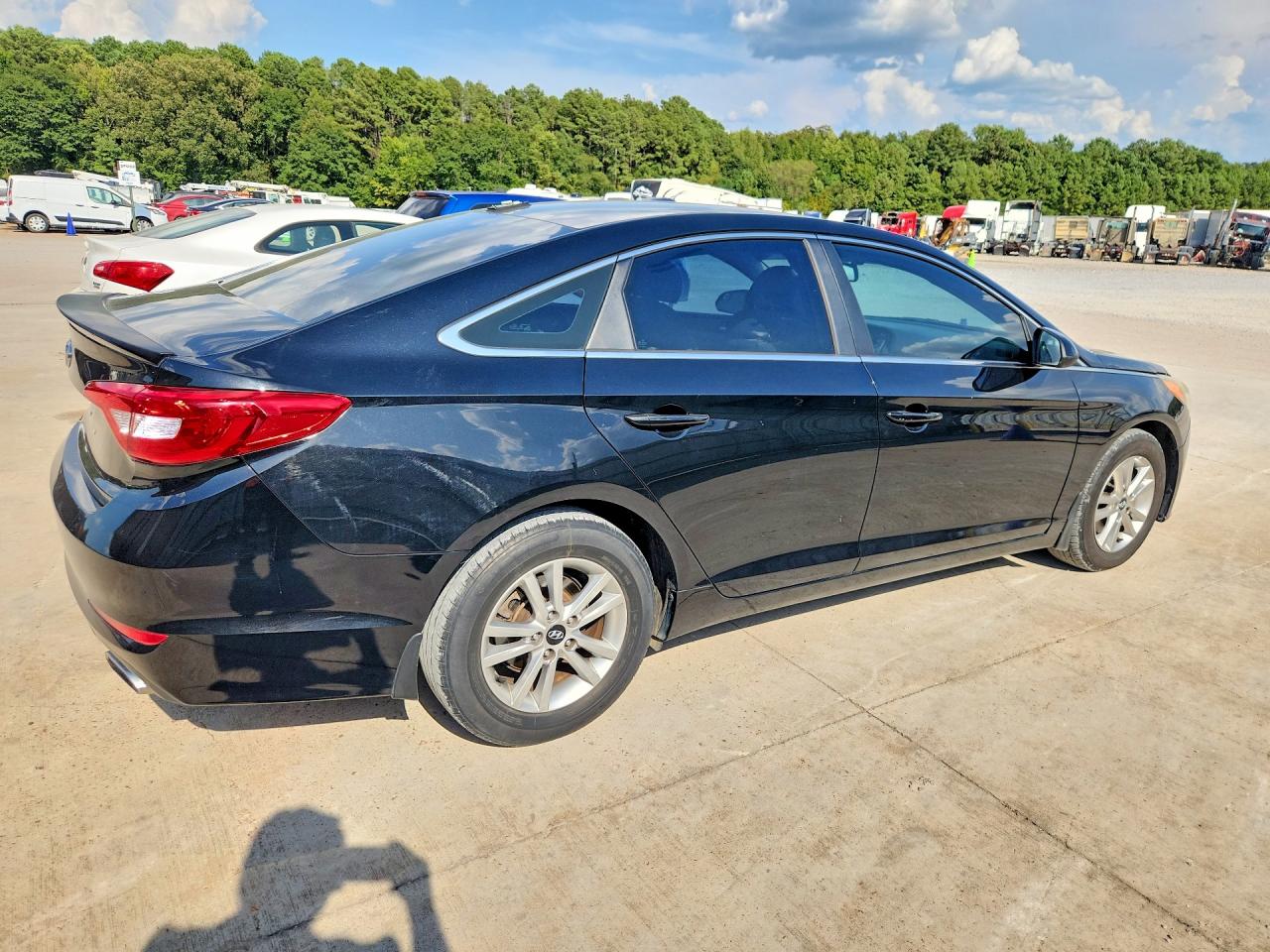 2015 Hyundai Sonata Se Black vin: 5NPE24AF6FH213668