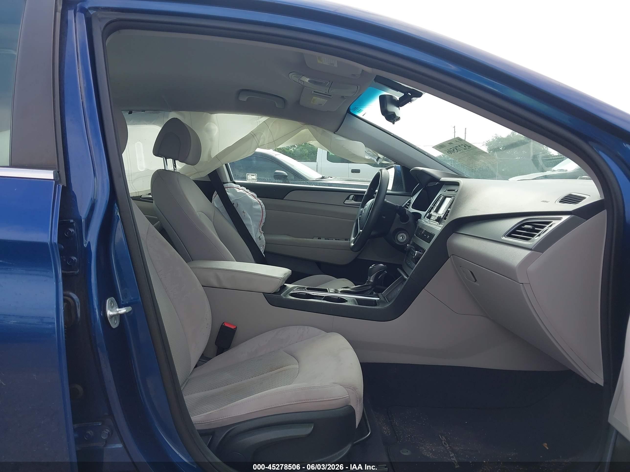 2015 Hyundai Sonata Se Blue vin: 5NPE24AF6FH220183