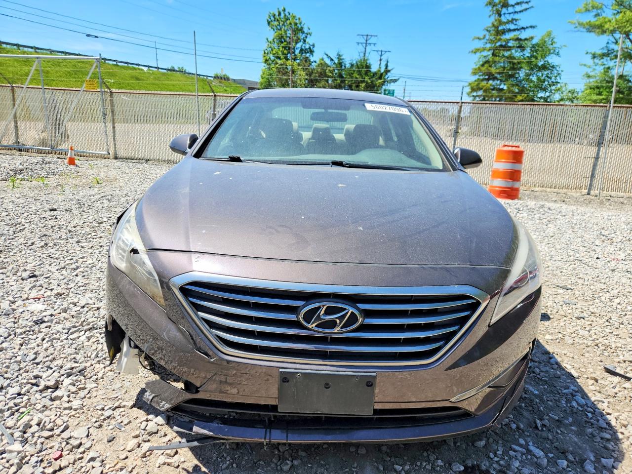 2015 Hyundai Sonata Se Серый vin: 5NPE24AF6FH225500